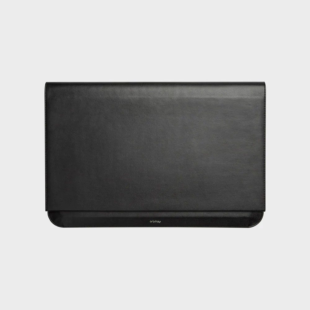 ORBITKEY Hybrid Laptop Sleeve & Desk Mat - Premium Black Protective Case for MacBook & Laptops (2 Size Options) - Perfect for Office, Travel & Home Workspace Organization