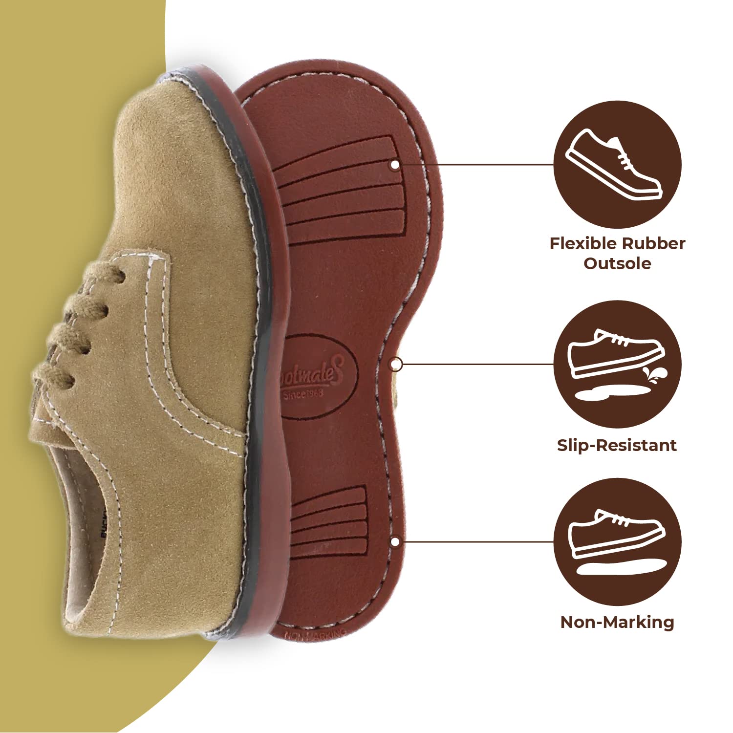 FOOTMATES Bucky 2 Boys' Sneakers - Lightweight Athletic Shoes for Toddler & Little Kids - Perfect for Running, Playground & Everyday Wear