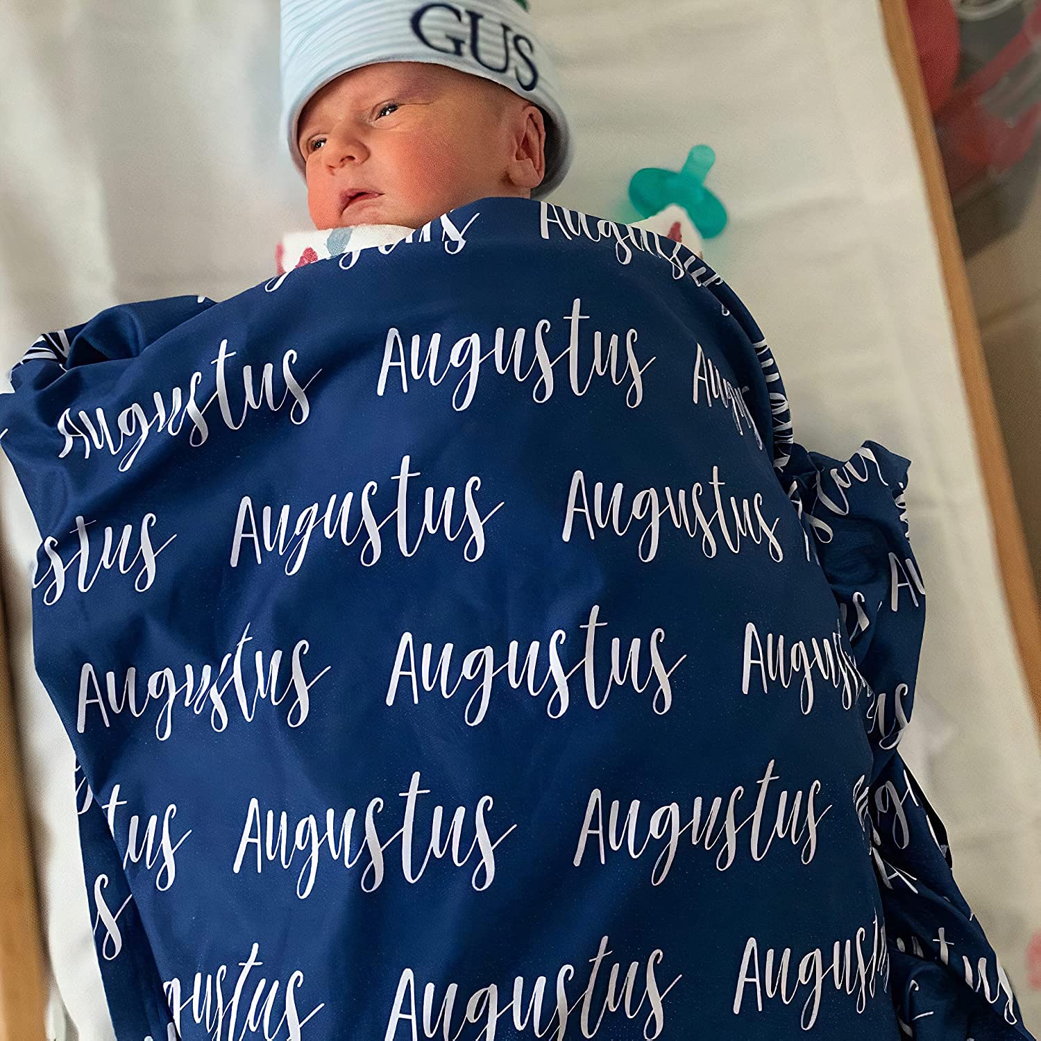Personalized Baby Blanket with Name & Monogram - Custom Newborn Blanket for Boys & Girls | Thoughtful Gift for Birthdays, Baby Showers & New Parents | Soft & Cozy Nursery Essential for Infants & Toddlers