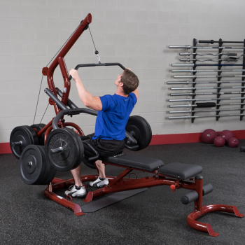 Body Solid GLGS100P4 Corner Leverage Gym - Home Strength Training Equipment for Full Body Workouts | Perfect for Home Gyms & Small Spaces