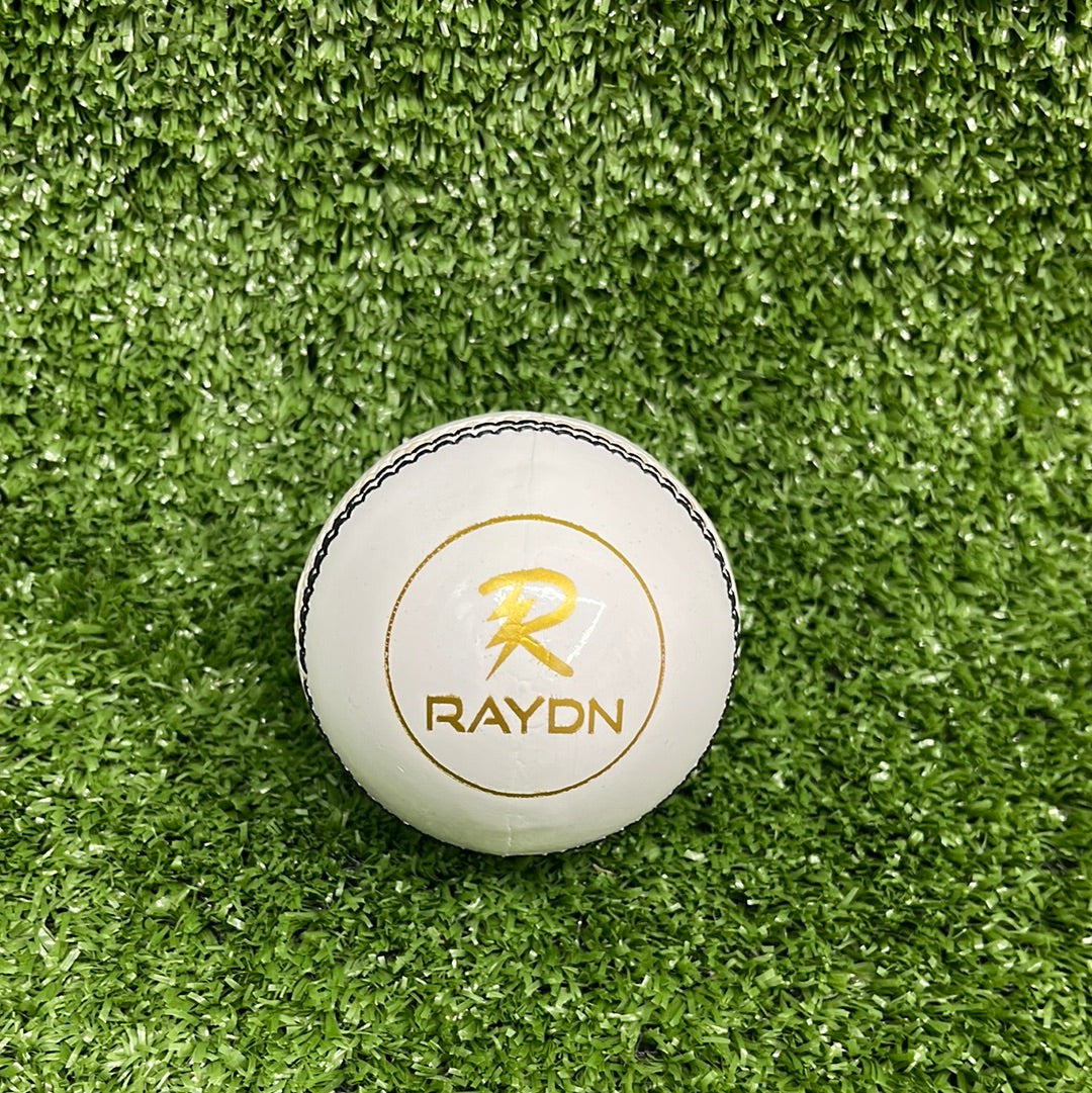 Premium White Cricket Leather Ball - High-Quality Match & Practice Cricket Ball for Professional & Casual Play - Perfect for Cricket Matches, Training & Backyard Games