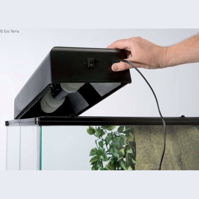 Exo Terra Compact Top Canopy - Lightweight Reptile Terrarium Cover for Snakes, Lizards & Geckos | Ideal for Small Habitats & Travel Enclosures | Perfect for Home, Office, or Classroom Reptile Setups