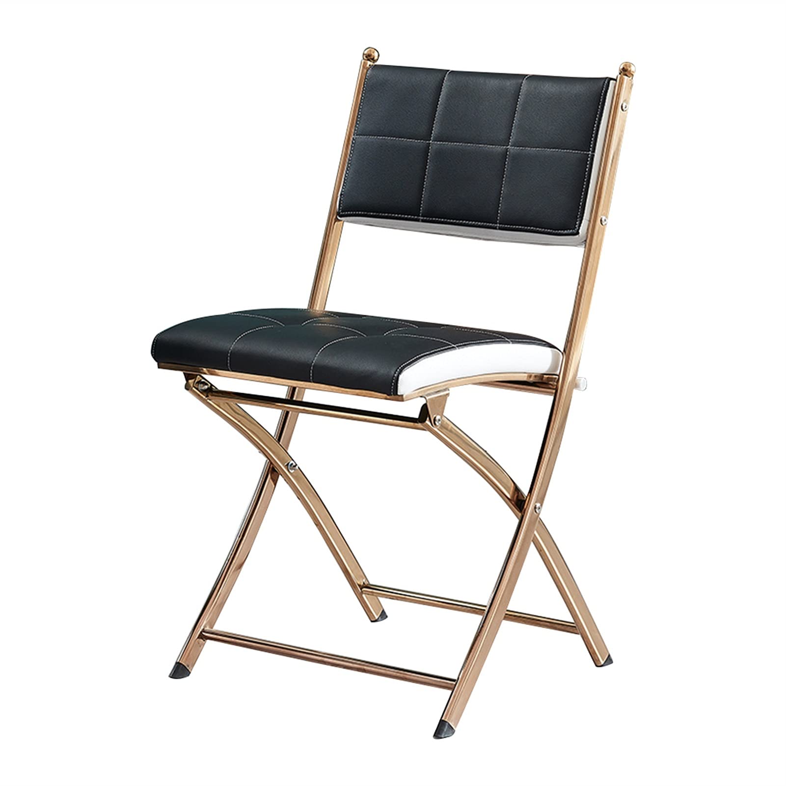 Portable Foldable Single Back Office Chair - Lightweight Conference Chair for Home, Training & Computer Work - Easy to Move & Store (Black) - Perfect for Small Spaces, Meetings & Remote Work