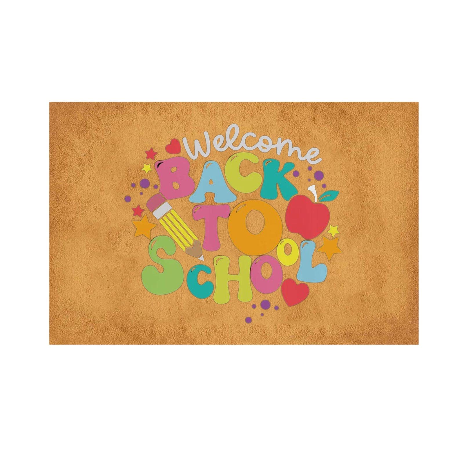 Funny Welcome Doormat for Front Door - 16x24 Inch Non-Slip Back to School Mat with Humorous Design, Perfect for Entryway, Classroom, Bathroom & Outdoor Use - First Day of School Gift Idea