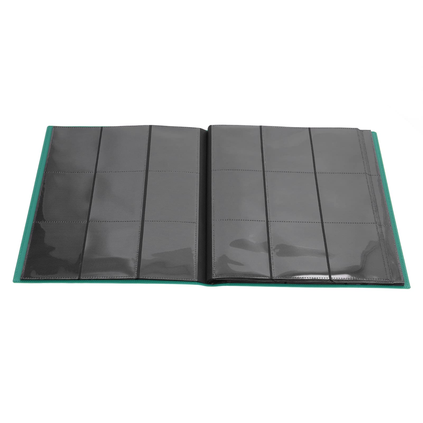 Premium 20-Page 9-Pocket Trading Card Binder - Large Capacity Card Album Folder for Game Cards, Sports Cards & Photo Storage | Durable Multi-Purpose Card Protector (Green) | Perfect for Collectors, TCG Games & Memorabilia Organization