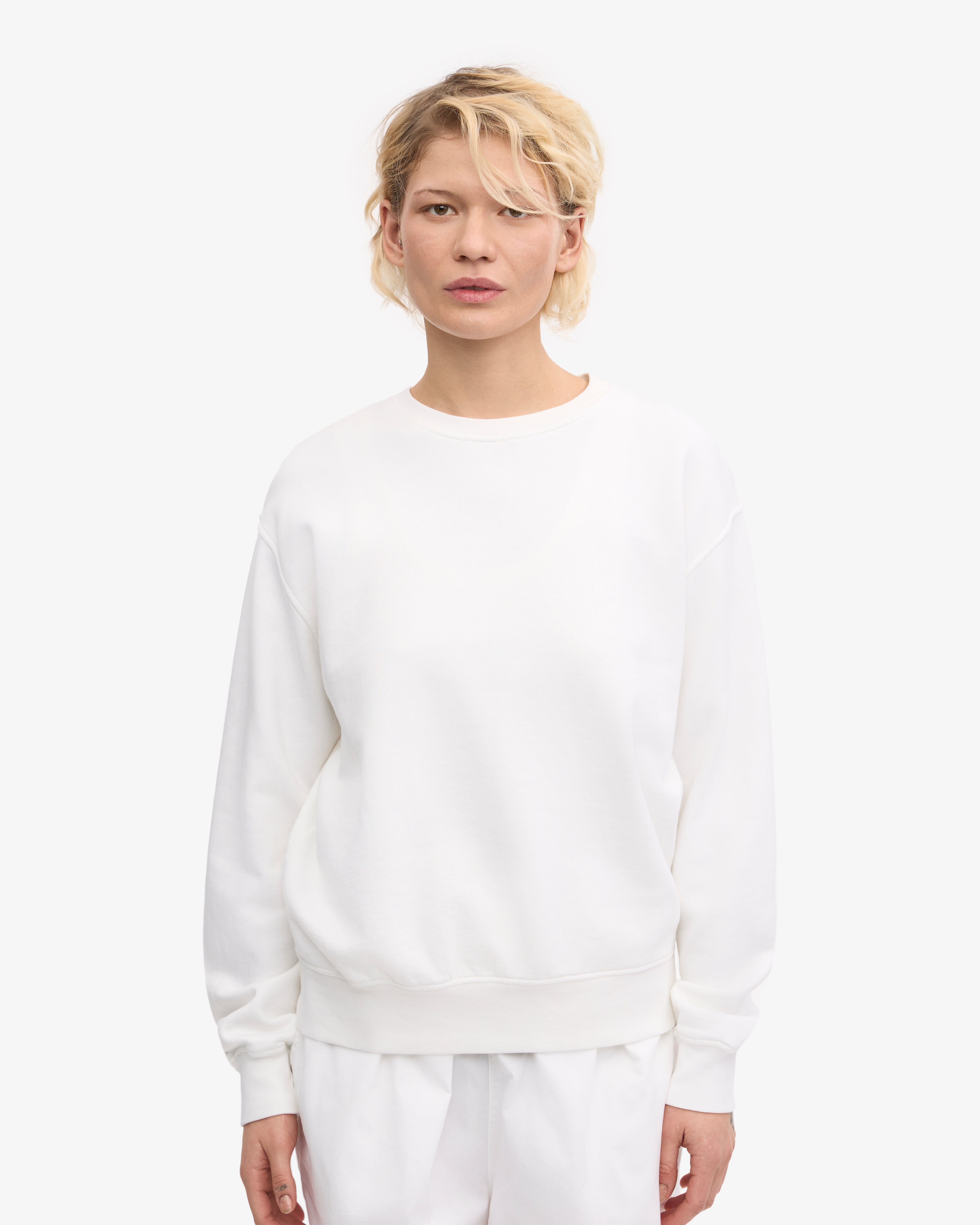 Women's Classic Organic Cotton Crew Neck T-Shirt in Optical White | Soft & Breathable Everyday Essential for Casual Wear & Layering