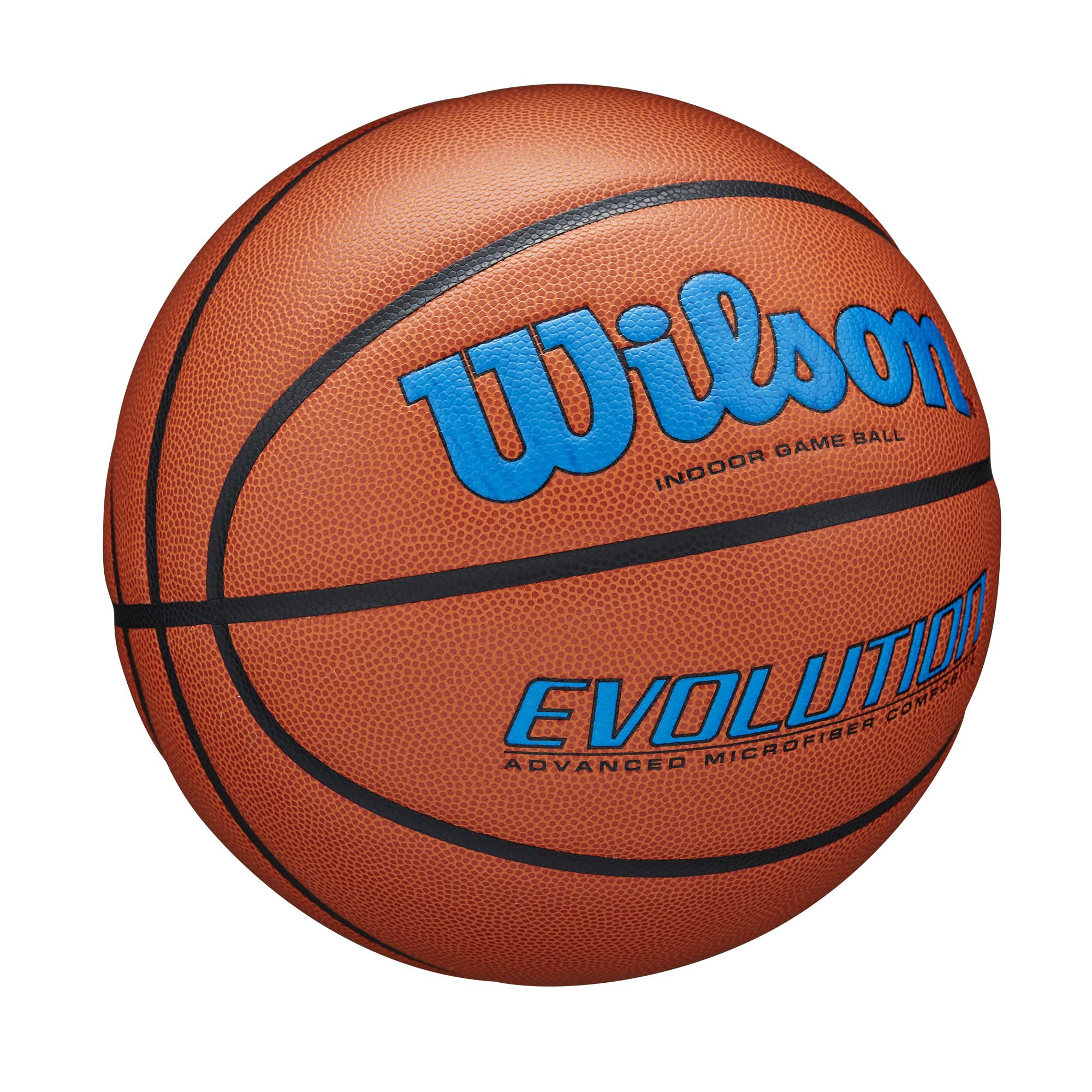 Wilson Evolution Game Basketball - Official Size 7 Indoor/Outdoor Basketball for Men & Boys - Perfect for Competitive Play, Training, and Pickup Games