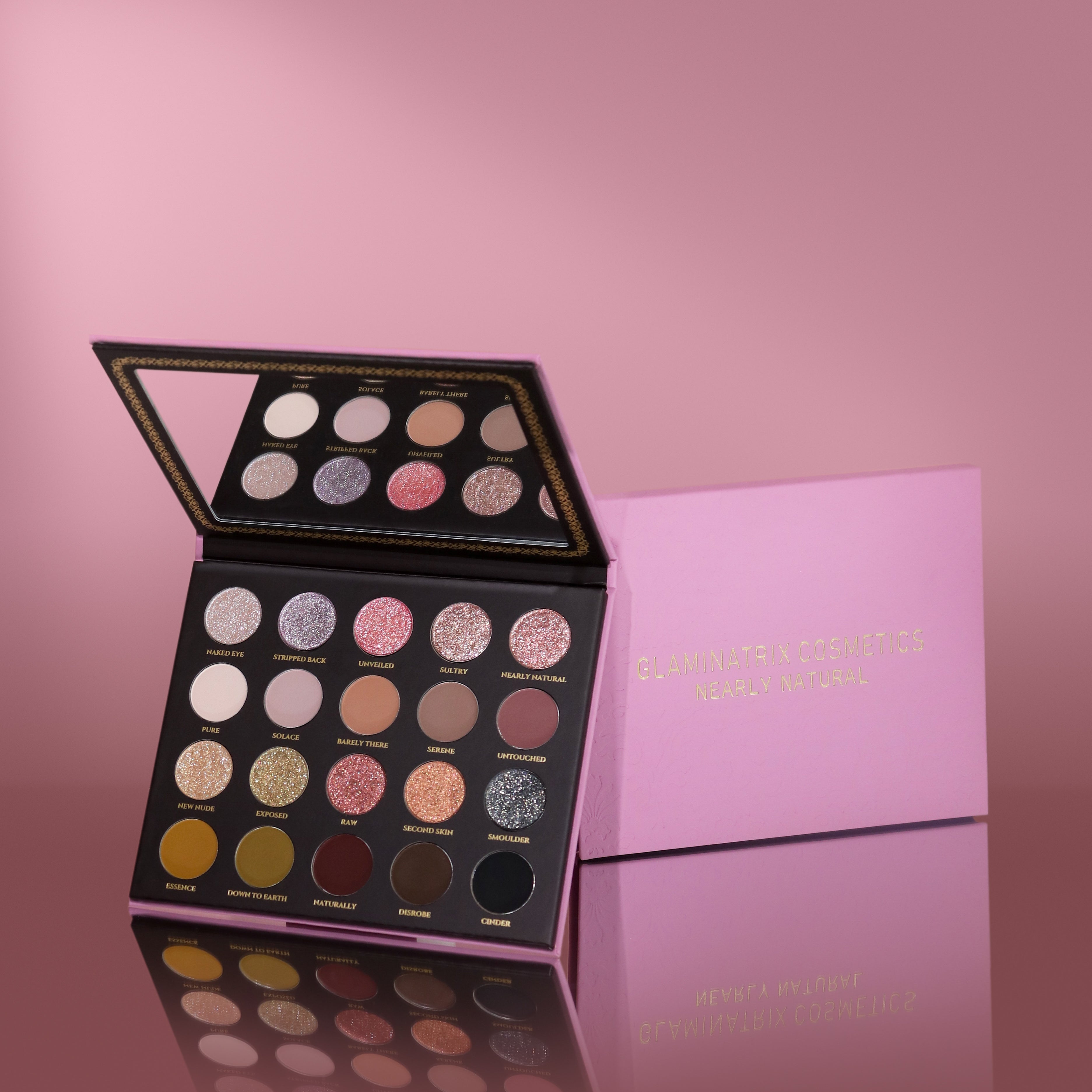 Nearly Natural Eyeshadow Palette - Vegan & Cruelty-Free Makeup Kit for Everyday & Party Looks | Soft Matte & Shimmer Shades