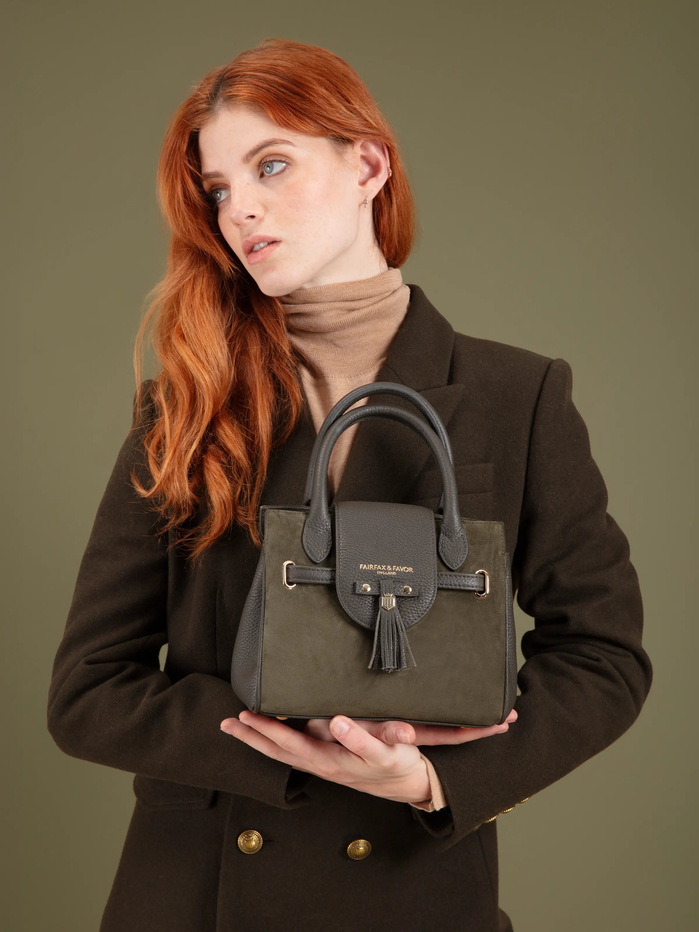 Mini Windsor Handbag for Women - Moss Green Crossbody Purse | Stylish & Compact Everyday Bag for Work, Travel & Shopping