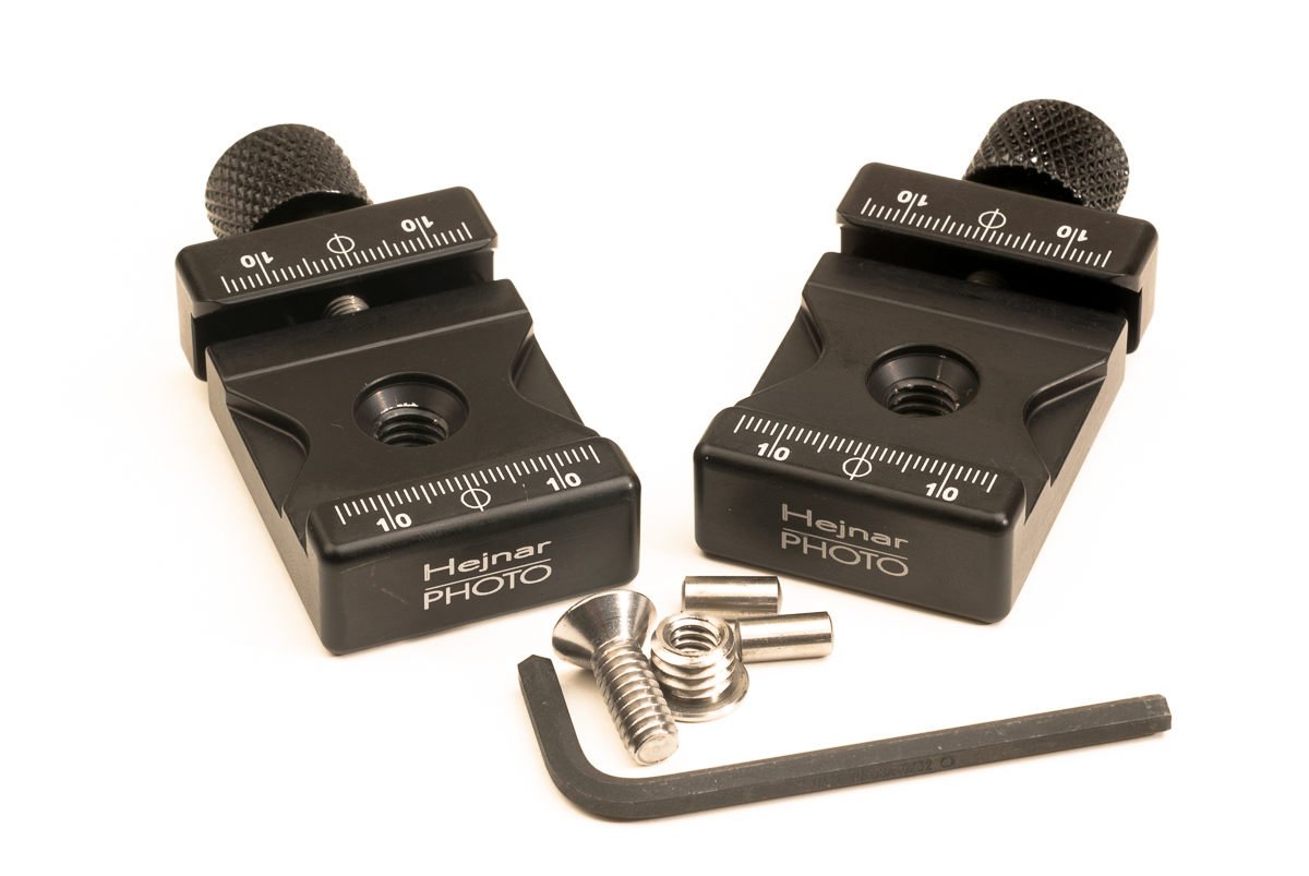 1.5 Inch Jaw Length Clamp Set for Arca Swiss Type Plates & Mounts - USA Made - Perfect for Camera Tripods, Photography Gear & Professional Equipment