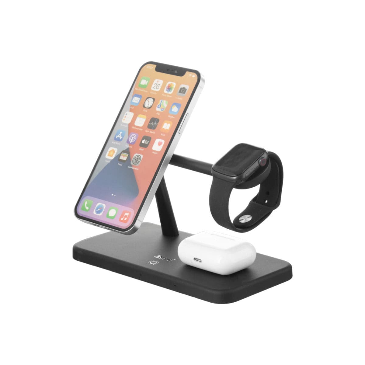 3sixT 5-in-1 Magnetic Wireless Charger Stand - Fast Charging for iPhone 15/14/13, Samsung Galaxy, AirPods - Perfect for Home, Office & Travel