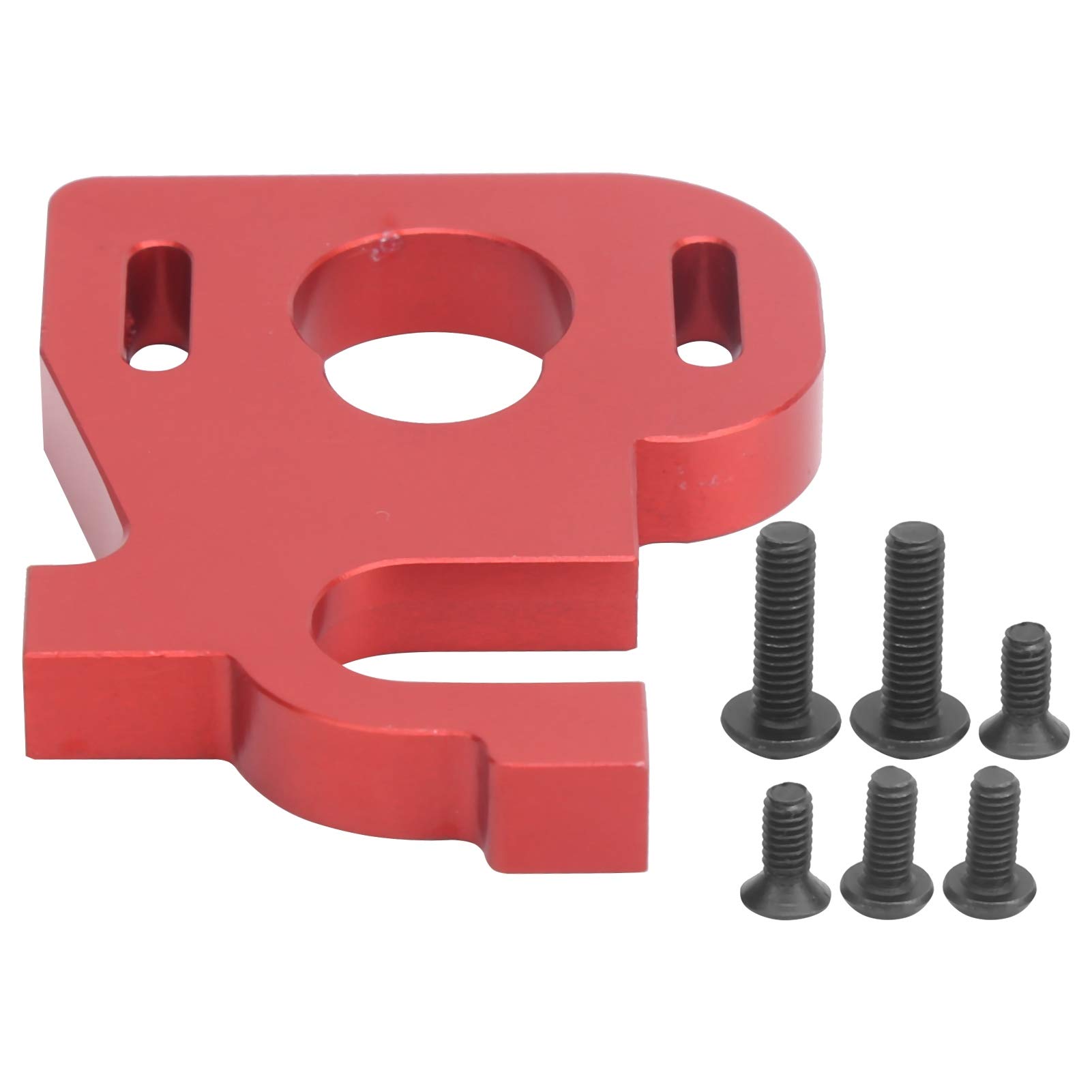 Red R Motor Mount Holder for RC Cars - Compatible with Wltoys 1/14 144001 RC Car | Durable RC Motor Mount Seat for Enhanced Performance | Perfect for RC Car Upgrades & Repairs