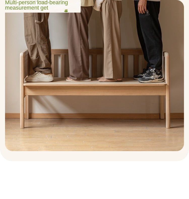 Solid Wood Poplar Kids Bed with Guardrail - Safe & Sturdy Toddler Bed for Nursery, Bedroom, or Playroom