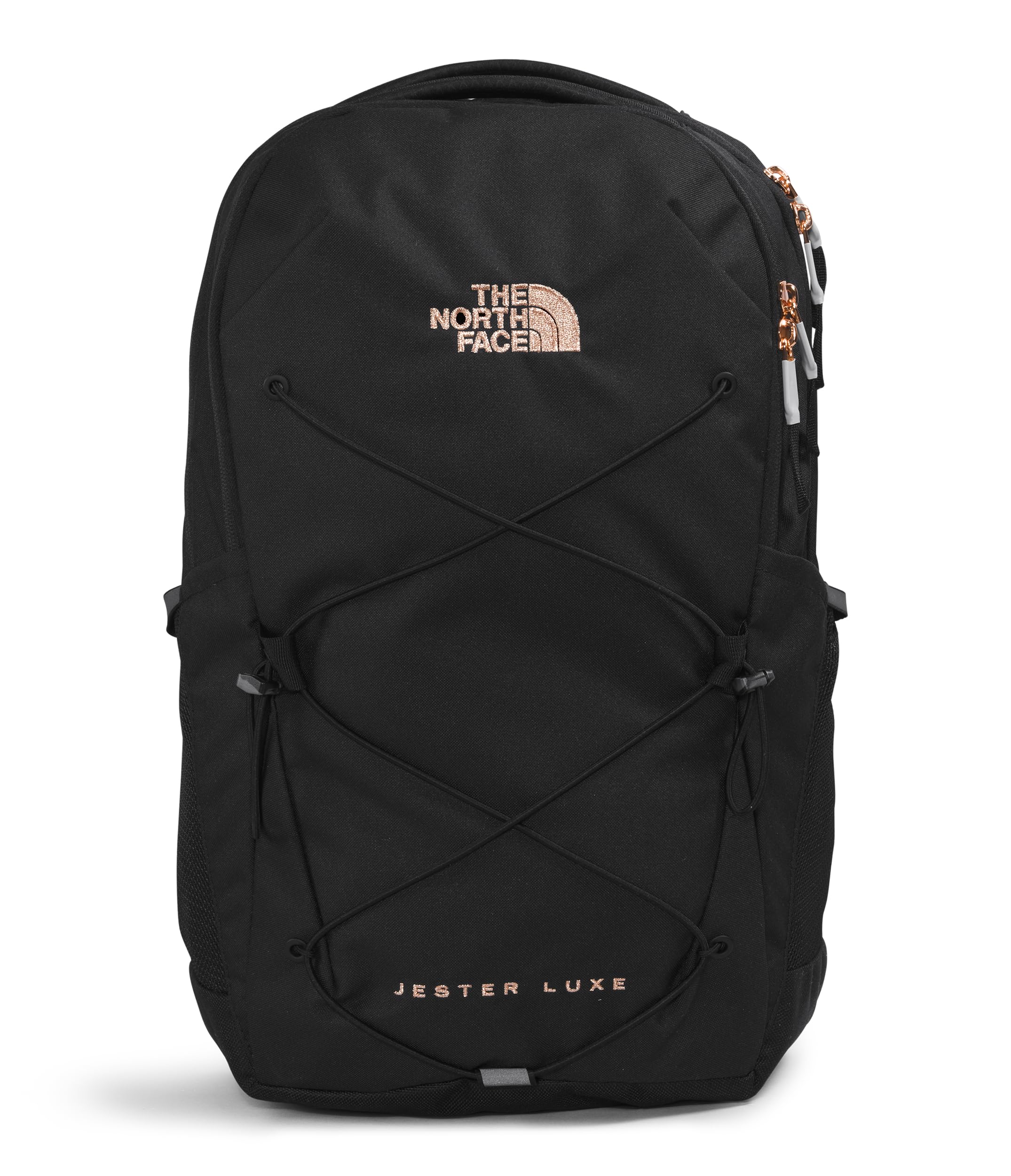 THE NORTH FACE Women's Everyday Jester Laptop Backpack - TNF Black/Burnt Coral Metallic - Lightweight & Durable School, Work & Travel Backpack for Women - Perfect for College, Office & Commuting