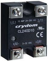 10A Solid State Relay DC Trigger 24-280VAC for Inductive Loads - Ideal for Home Automation, HVAC Systems & Industrial Control with Free White Earbud Headphones
