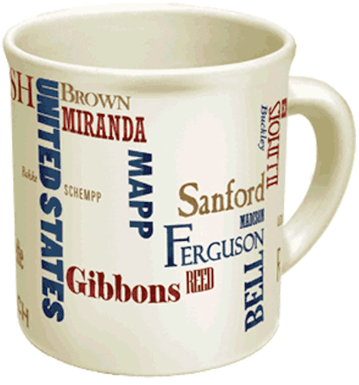 Heat Changing Supreme Court Mug - Reveals Famous Case Winners with Hot Coffee or Tea - Perfect Gift for Lawyers & History Buffs - Great for Office, Home, or Courtroom Enthusiasts