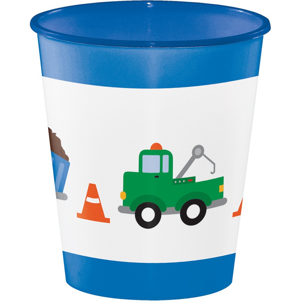 12 oz Plastic Cups - 12-Pack Colorful Traffic Jam Design for Parties, BBQs, and Outdoor Events | Creative Converting Disposable Drinkware