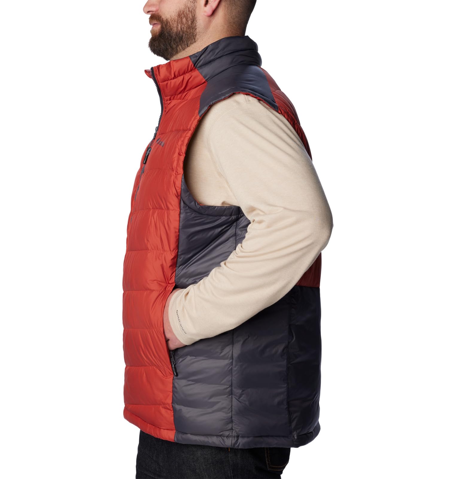 Columbia Men's Labyrinth Loop Vest - Lightweight Packable Down Puffer Vest for Hiking, Camping & Outdoor Activities
