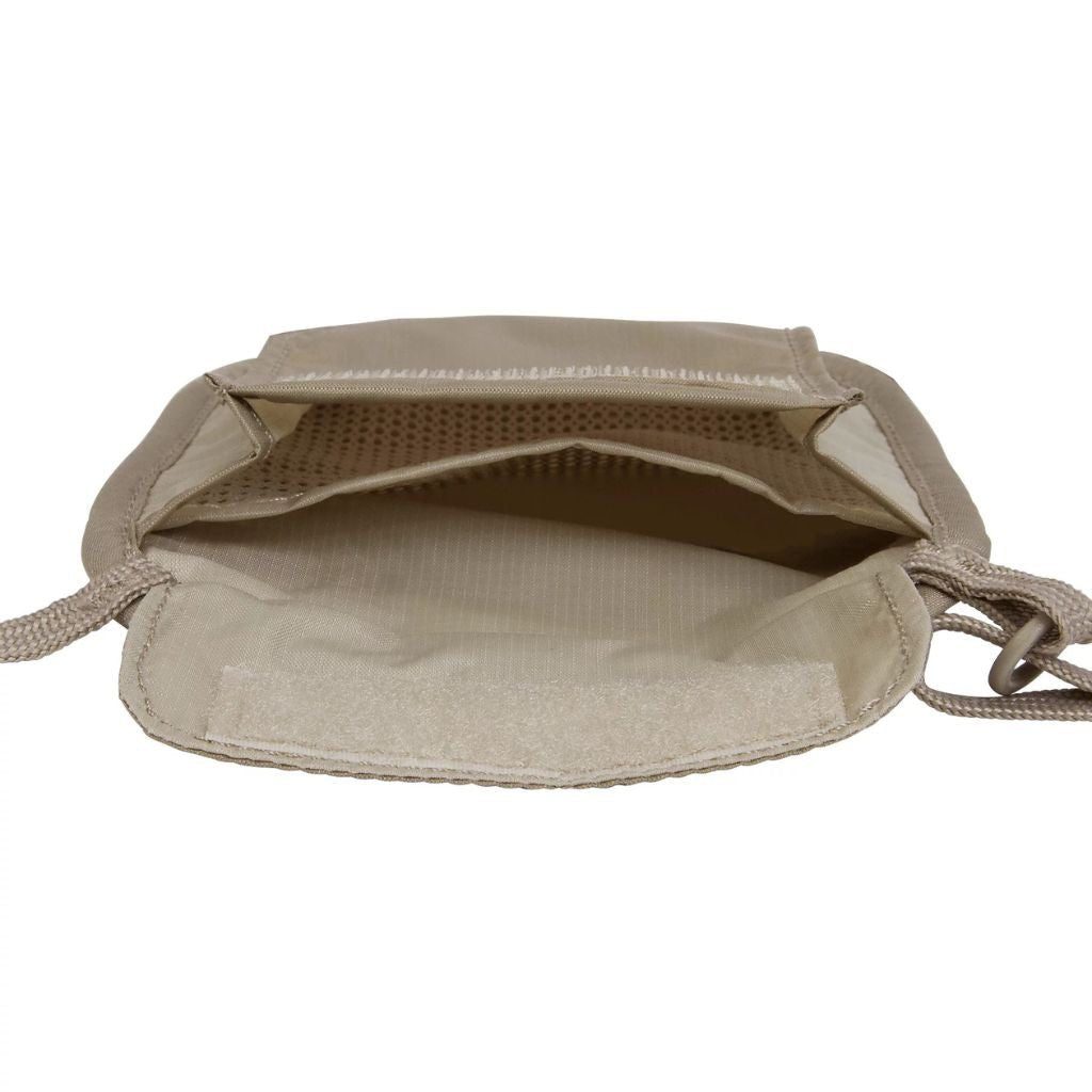 Eagle Creek RFID Blocking Neck Wallet - Anti-Theft Travel Money Pouch for Passport & Credit Cards - Tan | Perfect for Airports, Sightseeing & Secure Travel