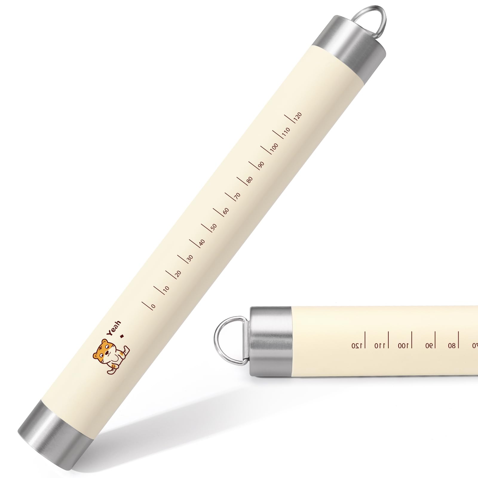 10.8 Inch French Silicone Rolling Pin for Baking - Non-Stick Pastry Dough Roller for Fondant, Pizza, Pie, Cookies & Pastry - Perfect for Home Bakers & Professional Chefs