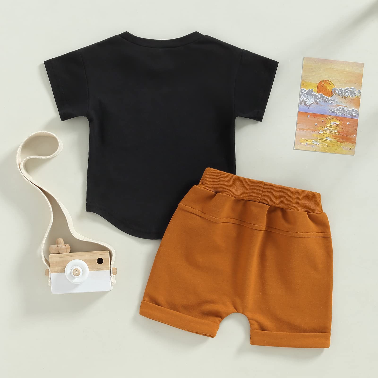 Toddler Baby Boy Summer Clothes Set - 2PC Short Sleeve T-Shirt & Cute Cool Shorts Outfit for Newborn Infant Boys | Perfect for Playtime, Beach & Outdoor Activities