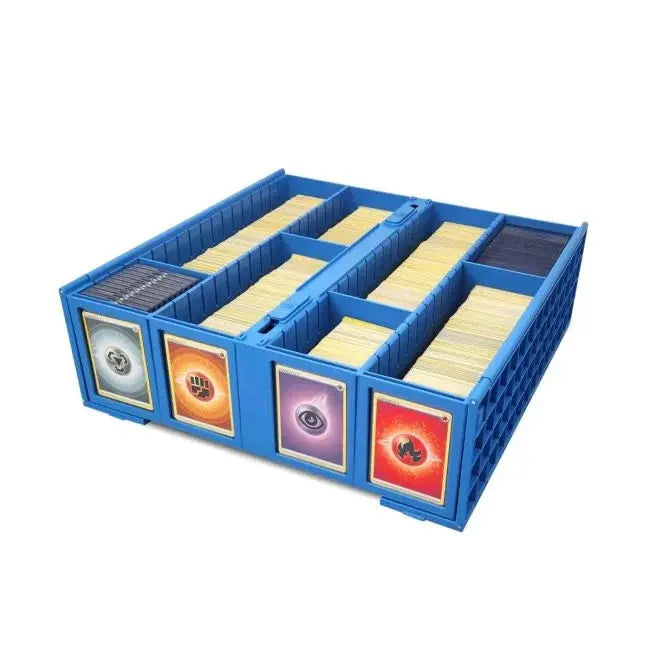 3200-Capacity Collectible Card Storage Box - Blue | Perfect for TCG, MTG, Pokemon & Sports Card Organization