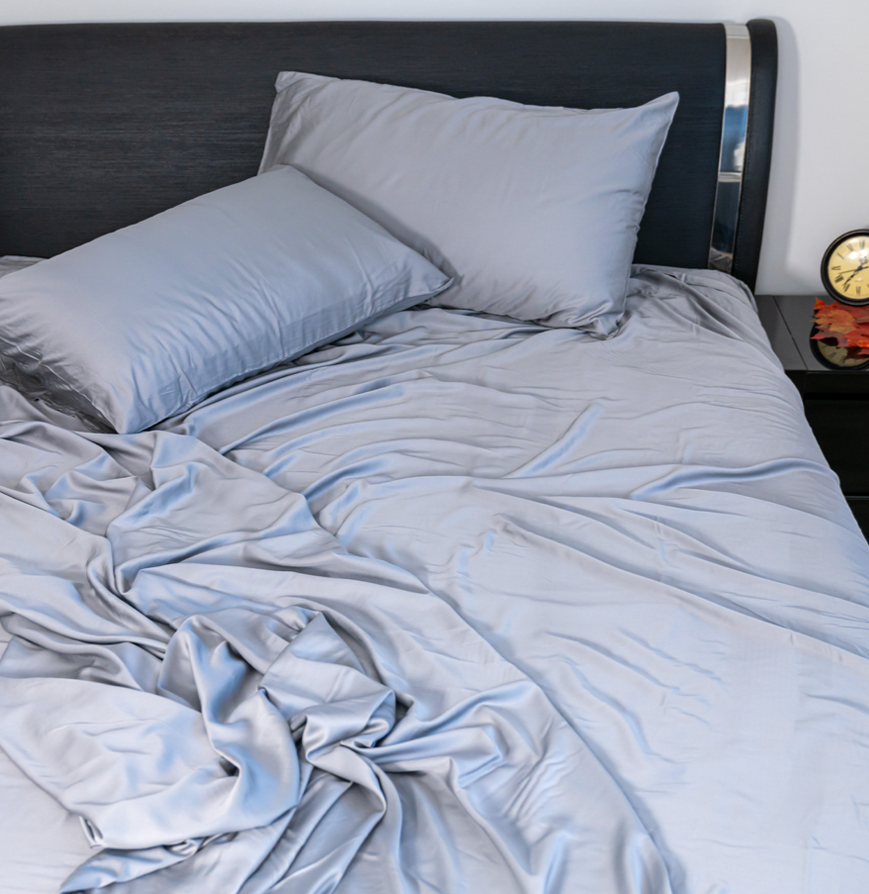 100% Lyocell Bed Sheet Set - Single Size - Soft Breathable Eco-Friendly Bedding - Perfect for Home, Hotel & Dorm Room Use