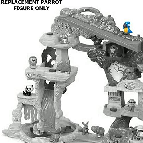 Fisher-Price Little People Share and Care Safari Playset FHF35 Replacement Parts - Includes 1 Parrot Figure | Toy Accessories for Kids' Pretend Play & Safari Animal Adventures