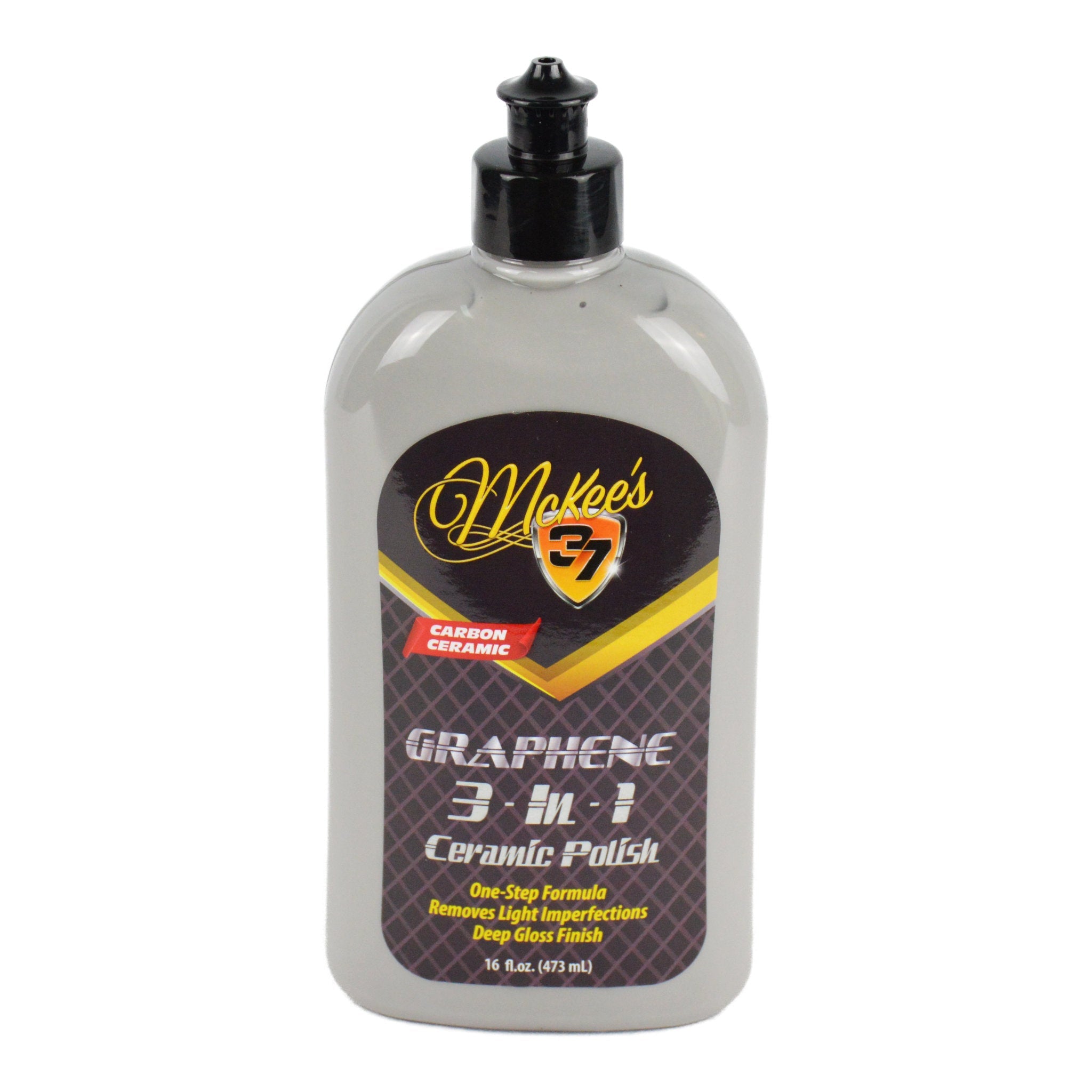 McKee's 37 Graphene 3-in-1 Ceramic Polish - Advanced Car Paint Correction, Protection & Gloss Enhancer - Perfect for Detailing, Show Car Prep & Daily Vehicle Maintenance