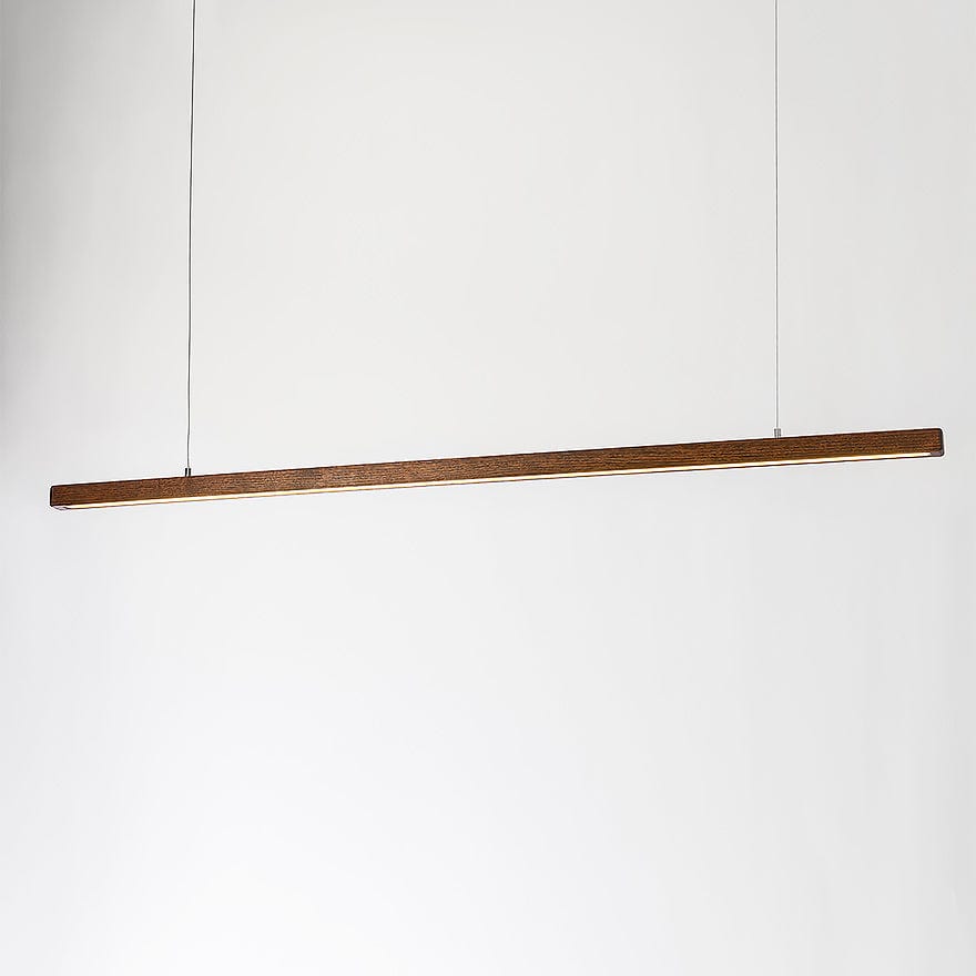 2BY5 Round Edge LED Linear Pendant Light - Modern Minimalist Fixture for Kitchen Island, Dining Room & Office Lighting