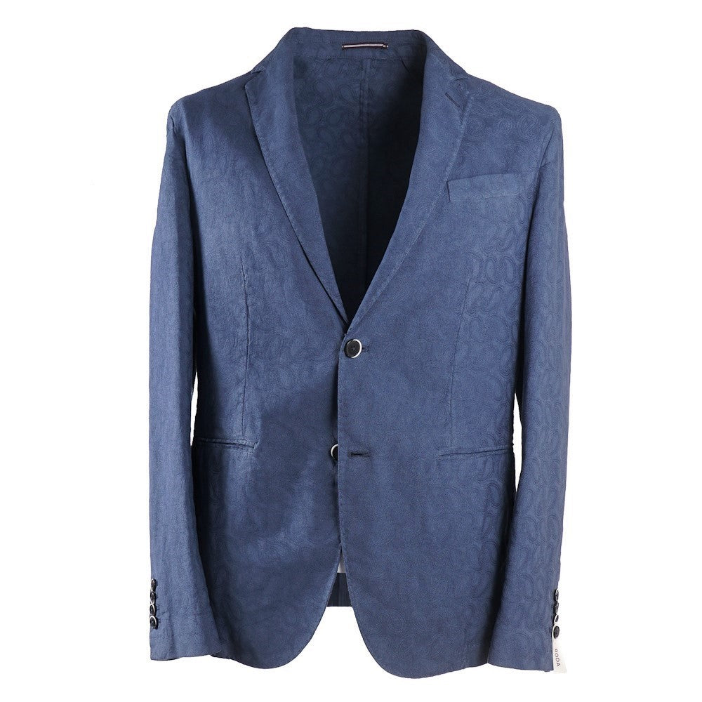 Stylish Roda Paisley Cotton Linen Sport Coat for Men - Lightweight Breathable Blazer for Business Casual, Weddings & Outdoor Events