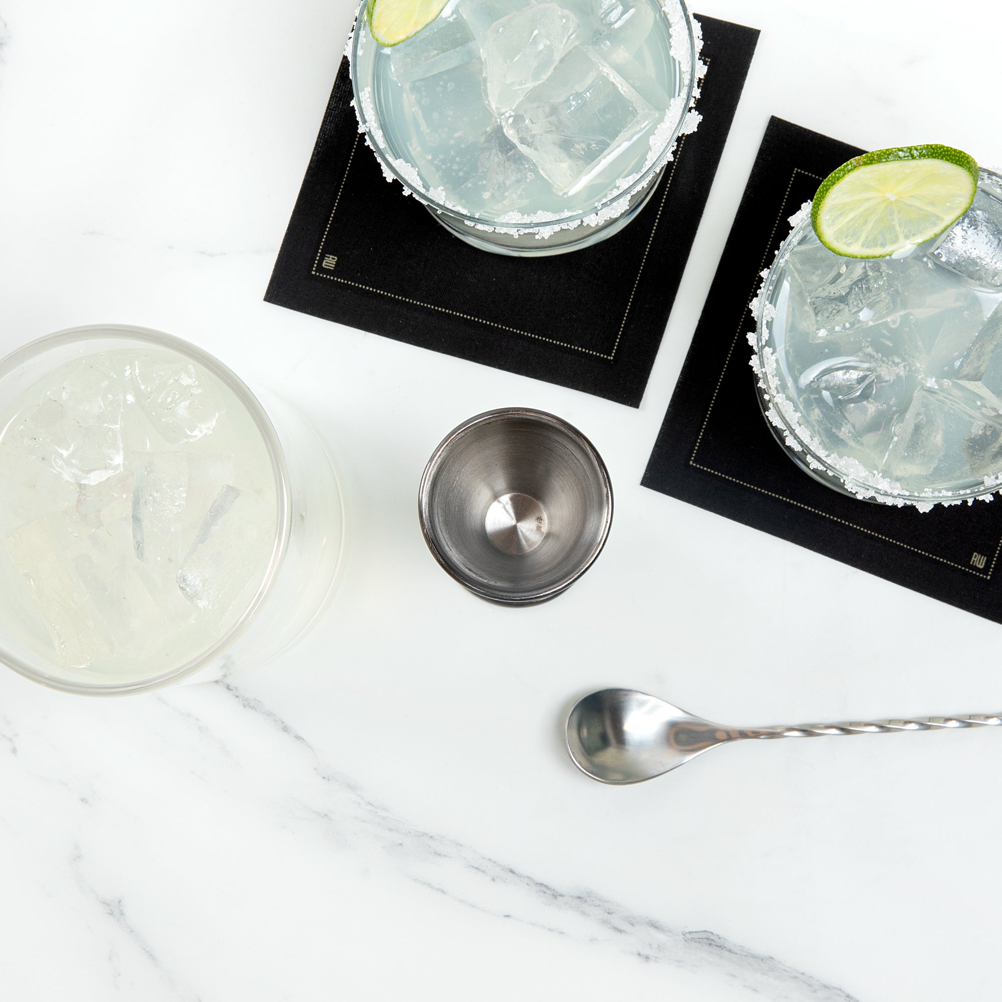 Premium 1 oz / 2 oz Black Stainless Steel Cocktail Jigger - Japanese Style Bar Measuring Tool - Perfect for Mixing Cocktails, Bartending & Home Bars
