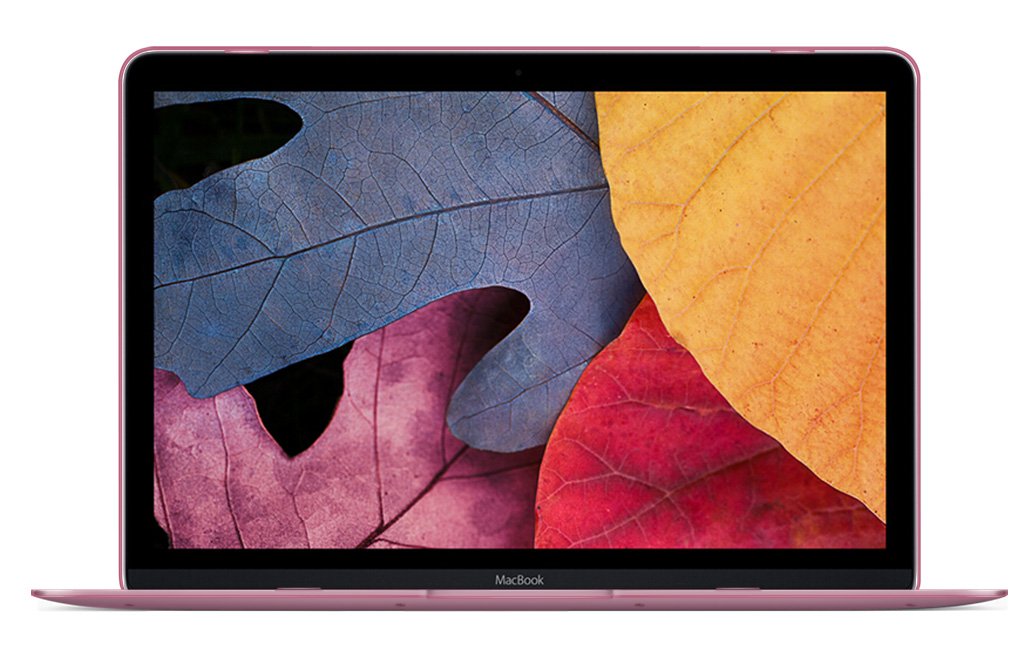 UESWILL Clear Hard Shell Case for MacBook 12-inch Retina Display (A1534) - Pink | Protective Cover | Lightweight & Scratch-Resistant | Perfect for Work, Travel & School