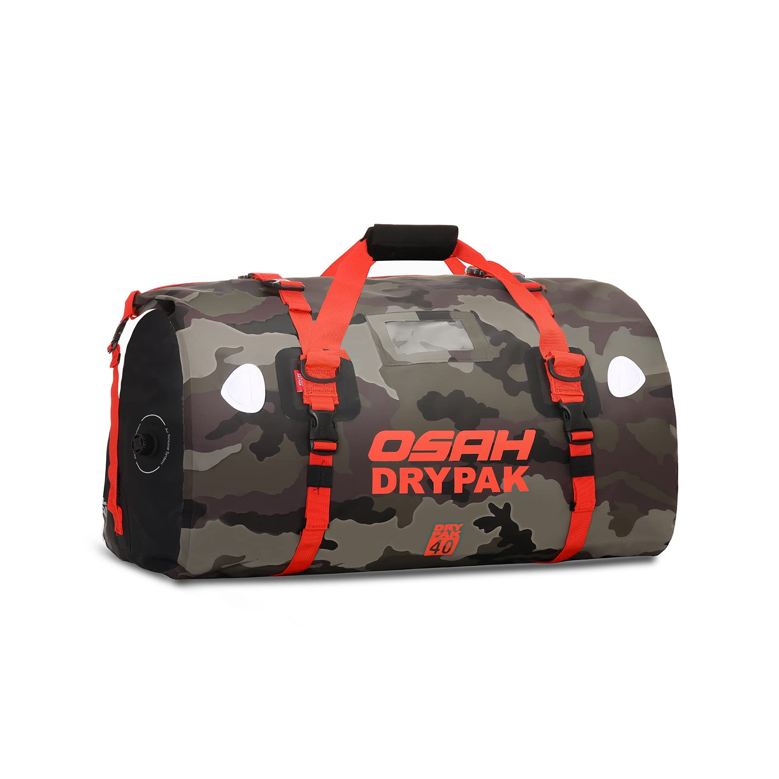Waterproof Motorcycle Dry Bag 40L - Durable for Riding, Camping & Travel (Camouflage)