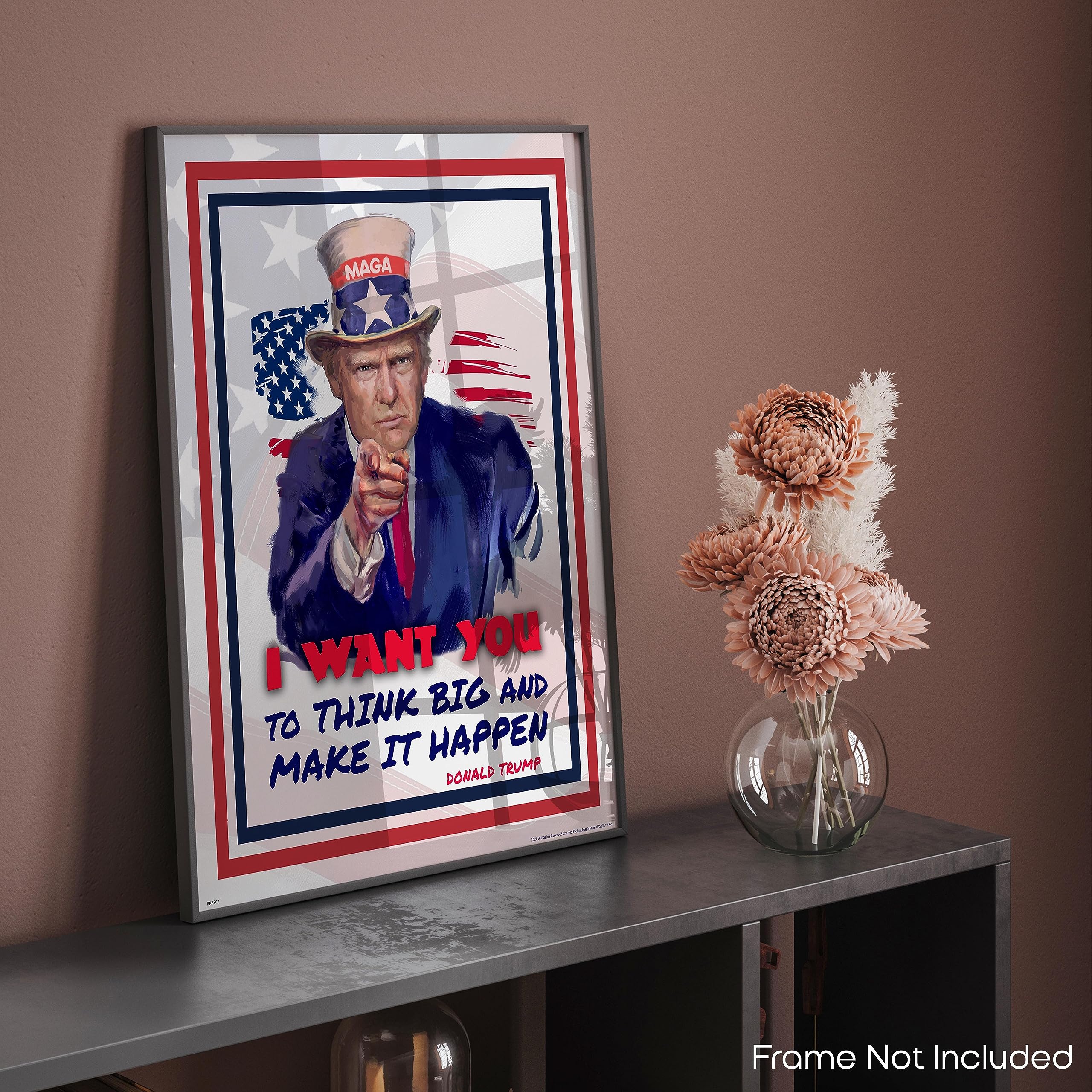 Donald Trump Motivational Poster Art Print - 11x14 Inches Inspirational Wall Art for Office, Kids Room & Home Decor - Perfect for Motivational Gifts & Political Enthusiasts