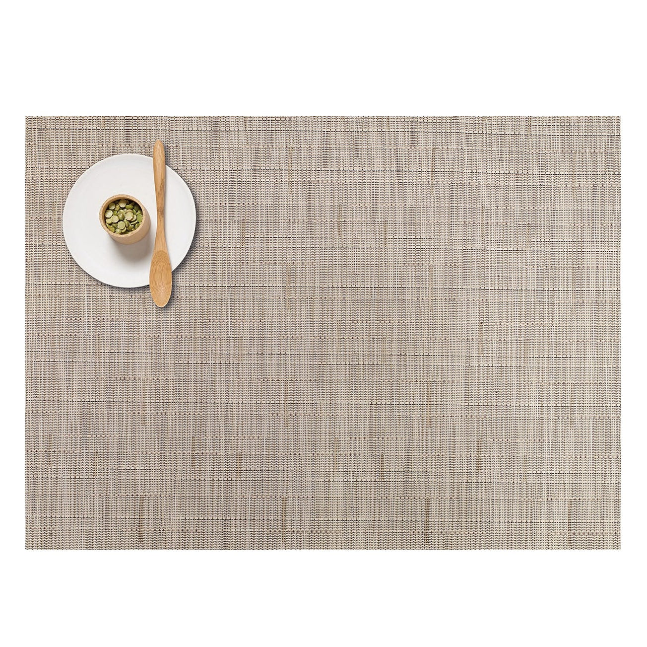 Eco-Friendly Bamboo Rectangle Placemats Set of 4 - Natural Oat Color - Perfect for Dining Table, Kitchen, and Home Decor