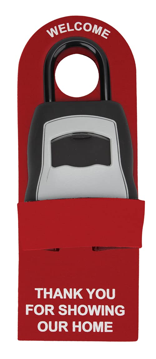 Heavy Duty Lock Box Door Guard with Adjustable Strap - 2 Pack Security Straps for Home & Travel (Red) - Perfect for Apartment Doors, Hotel Rooms, and Suitcase Protection