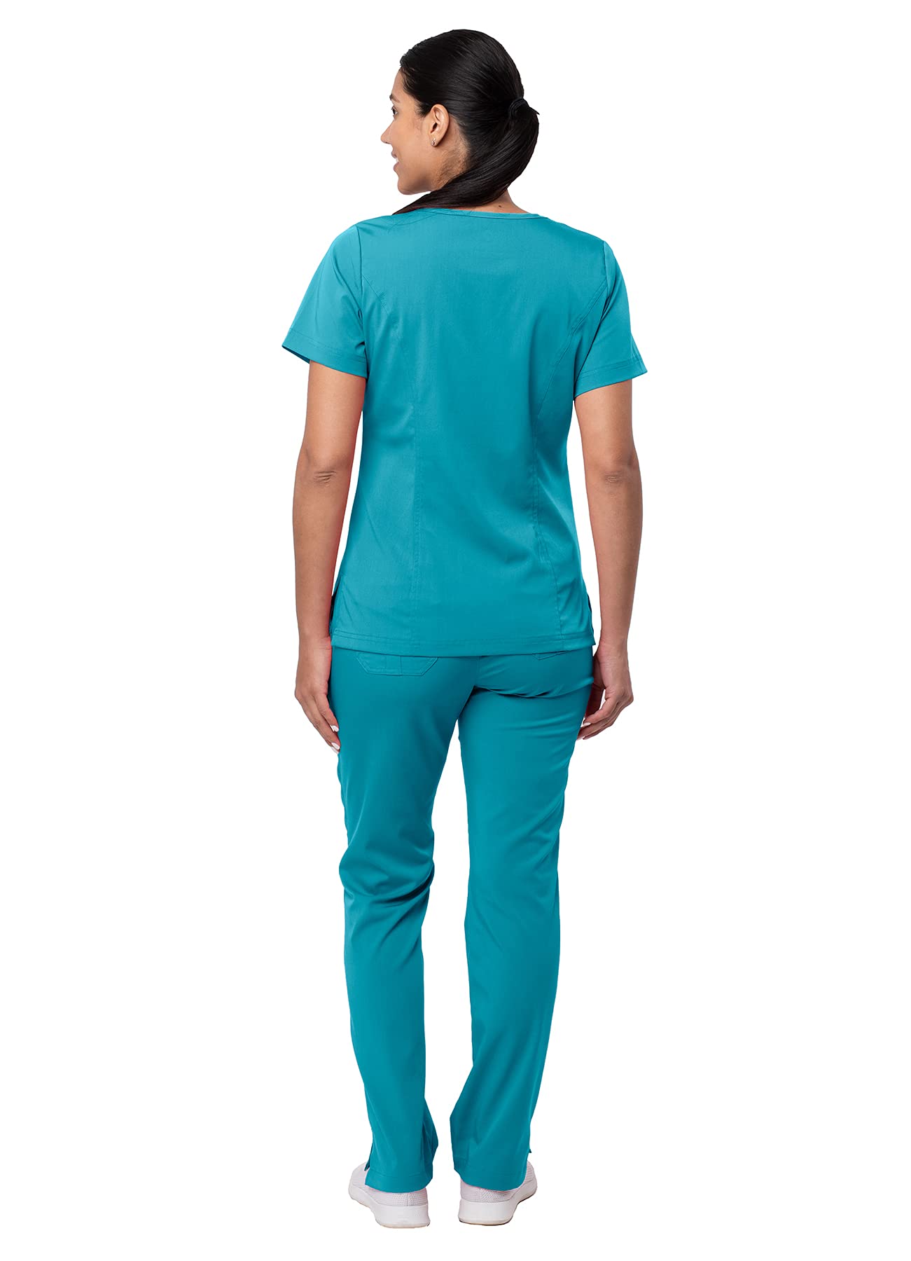 Adar Pro Breakthrough Plus Scrub Set for Women - Enhanced V-Neck Top & Multi-Pocket Pants - Petite/Tall Sizes - Perfect for Nursing, Medical Work & Healthcare Professionals