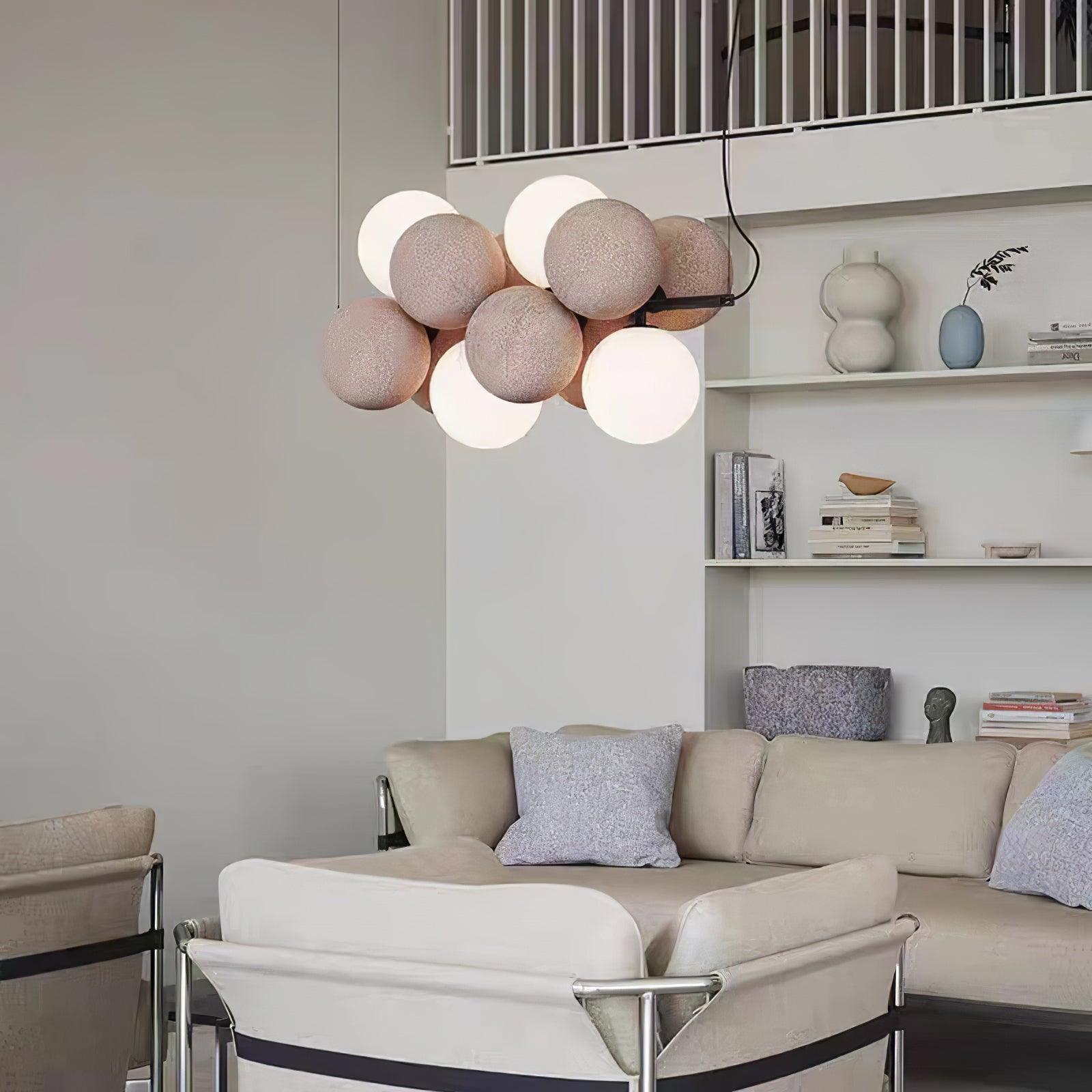 Bubbles Holly Pendant Lamp - Modern Glass Hanging Light Fixture for Living Room, Bedroom, Dining Room & Kitchen Decor
