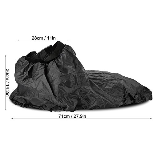 HURRISE Universal Waterproof Kayak Spray Skirt with Adjustable Elastic Straps - Nylon Kayaking Accessory for Whitewater, Sea & Recreational Paddling