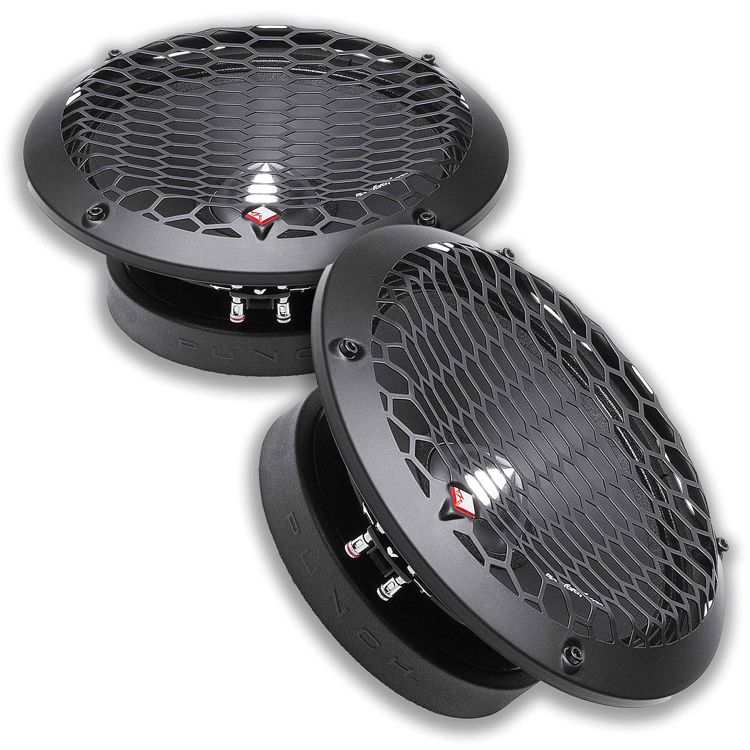 Rockford Fosgate PPS4-8 8-Inch 1000 Watt 4-Ohm Mid-Range Car Audio Speakers - Perfect for Car Audio Upgrades, Truck Stereo Systems, and Marine Boat Sound Installations