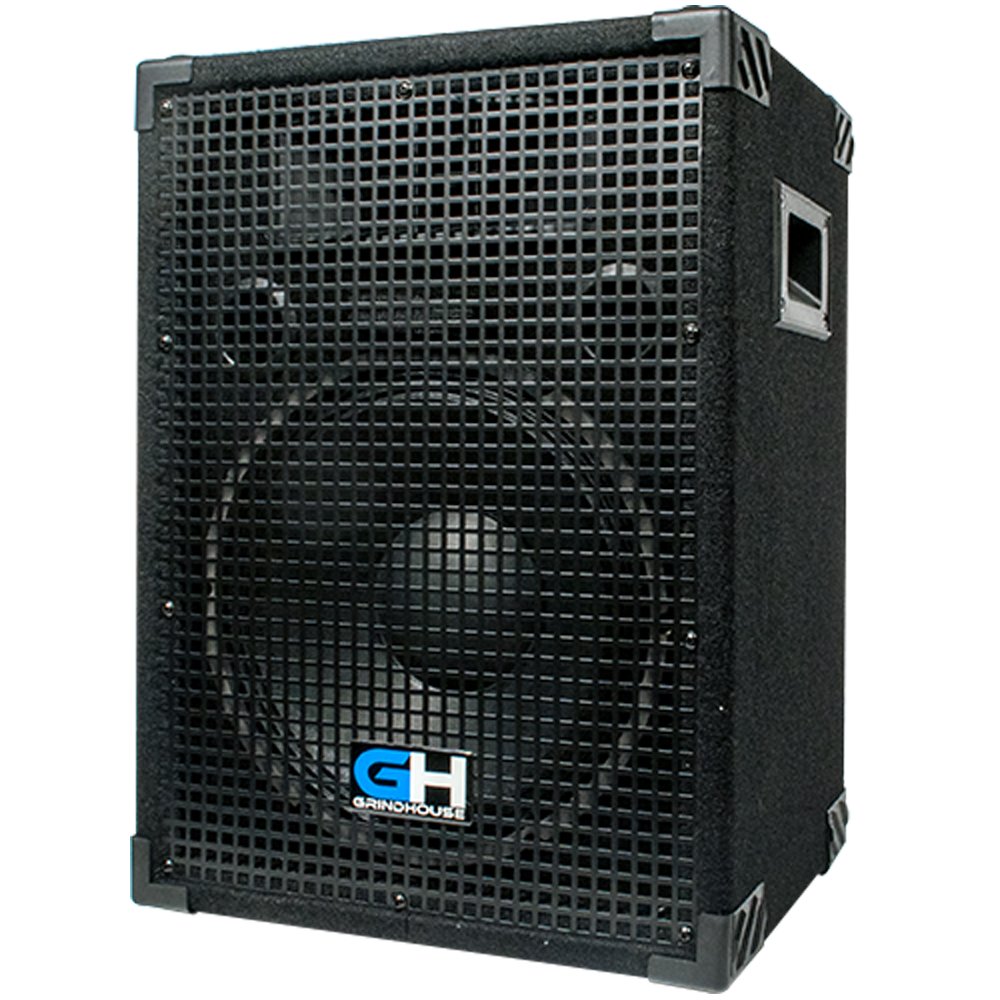 Grindhouse GH12L-Pair 12 Inch 2-Way Passive PA/DJ Loudspeaker Cabinets - 700W Full Range Live Sound Speakers for Bands, DJs, and Events