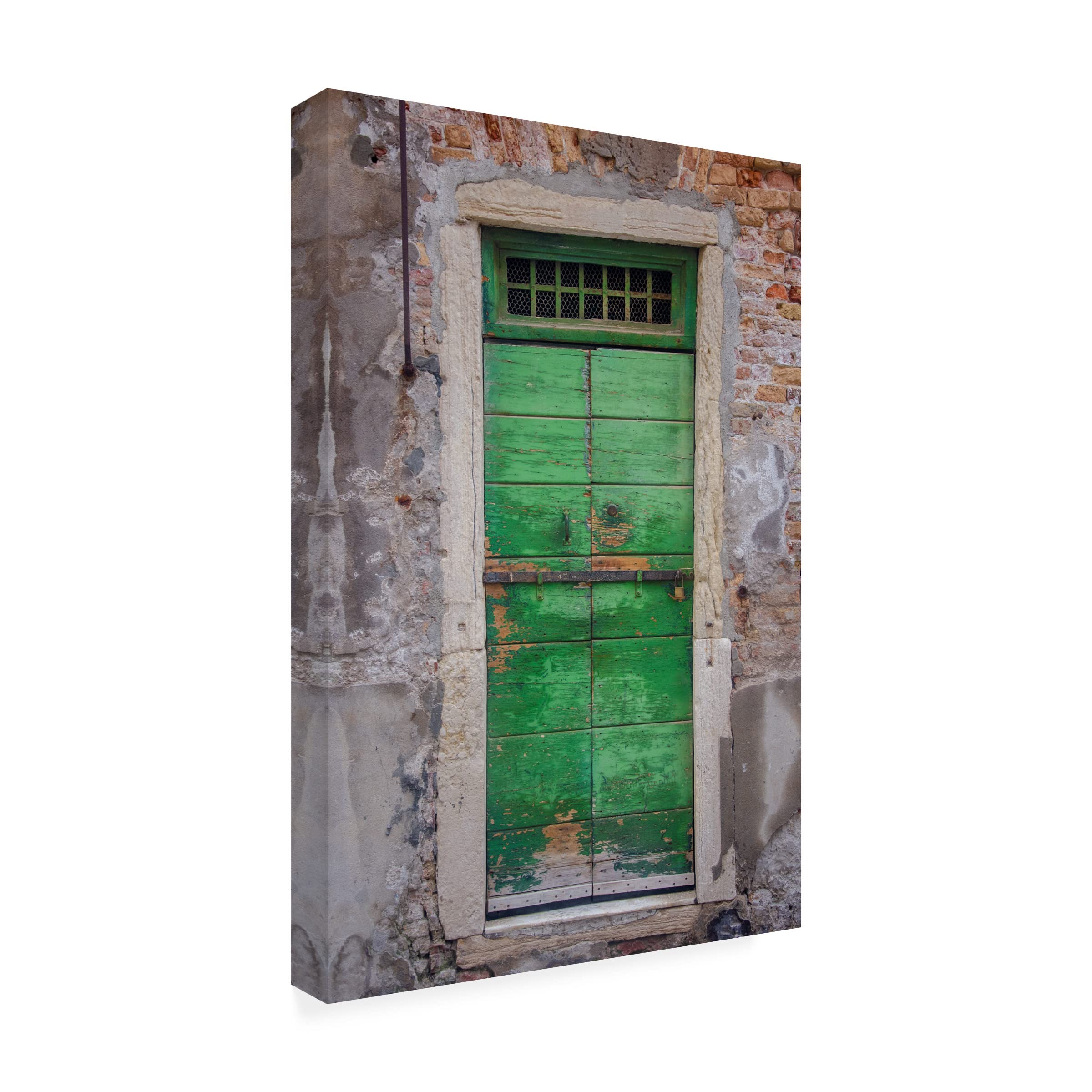 Laura DeNardo 'Windows and Doors of Venice VII' Canvas Wall Art Print - Italian Landscape Painting for Living Room, Bedroom & Office Decor