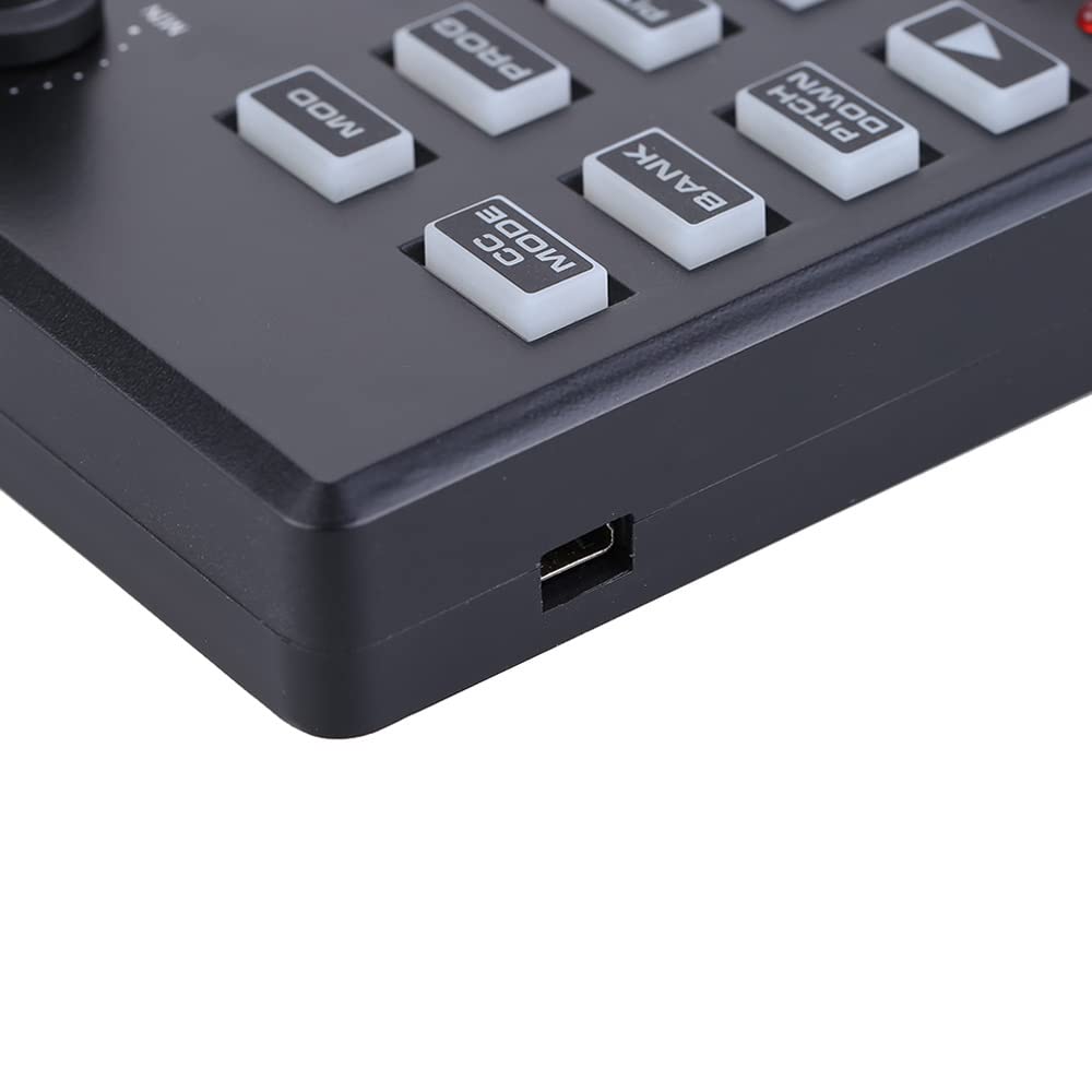 Portable 25-Key Mini MIDI Controller with Drum Pads for Music Production