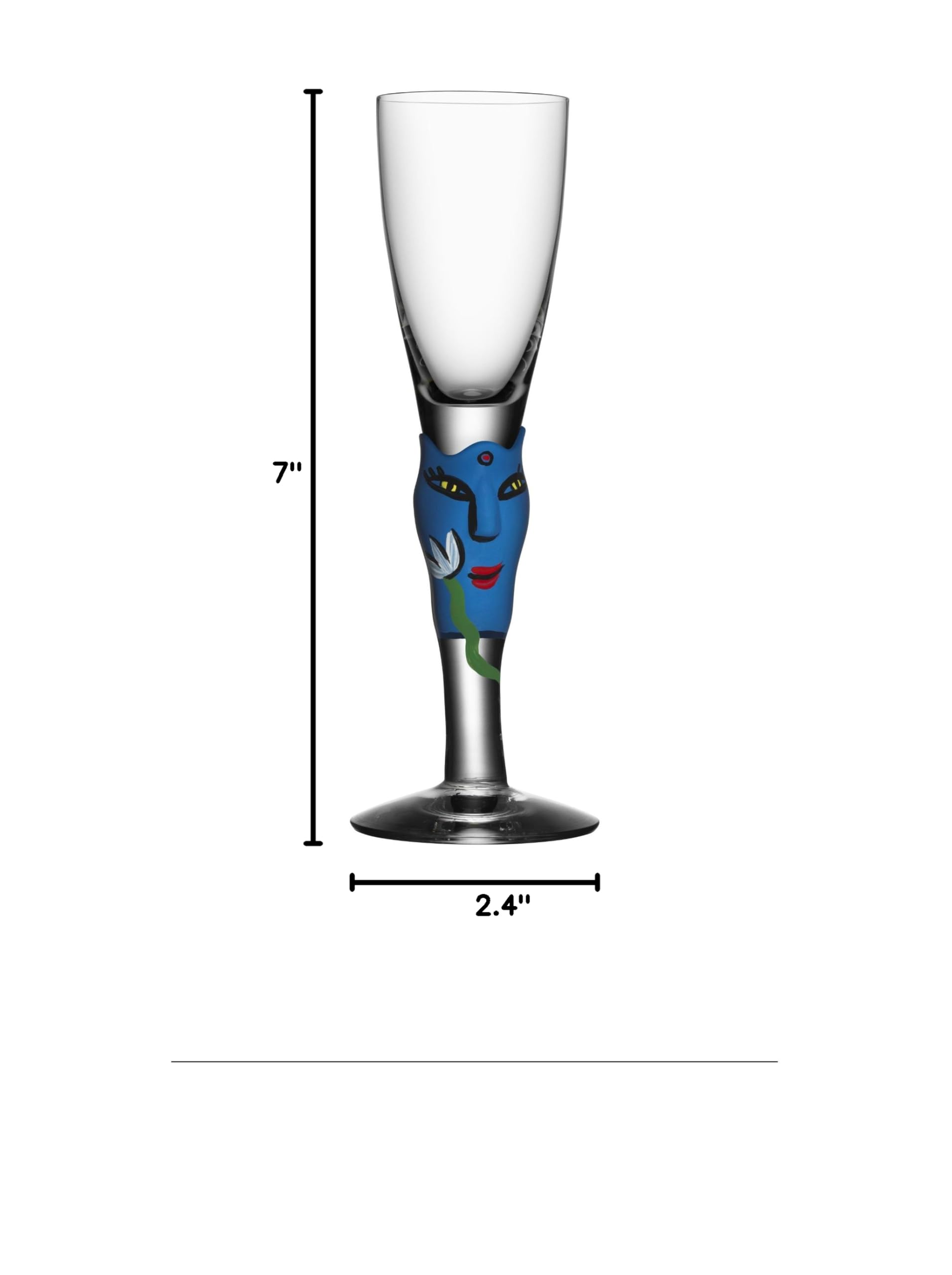 Kosta Boda Open Minds 3 oz Shot Glass - Premium Swedish Crystal Liquor Glass for Whiskey, Tequila & Vodka - Perfect for Home Bars, Parties & Gifts