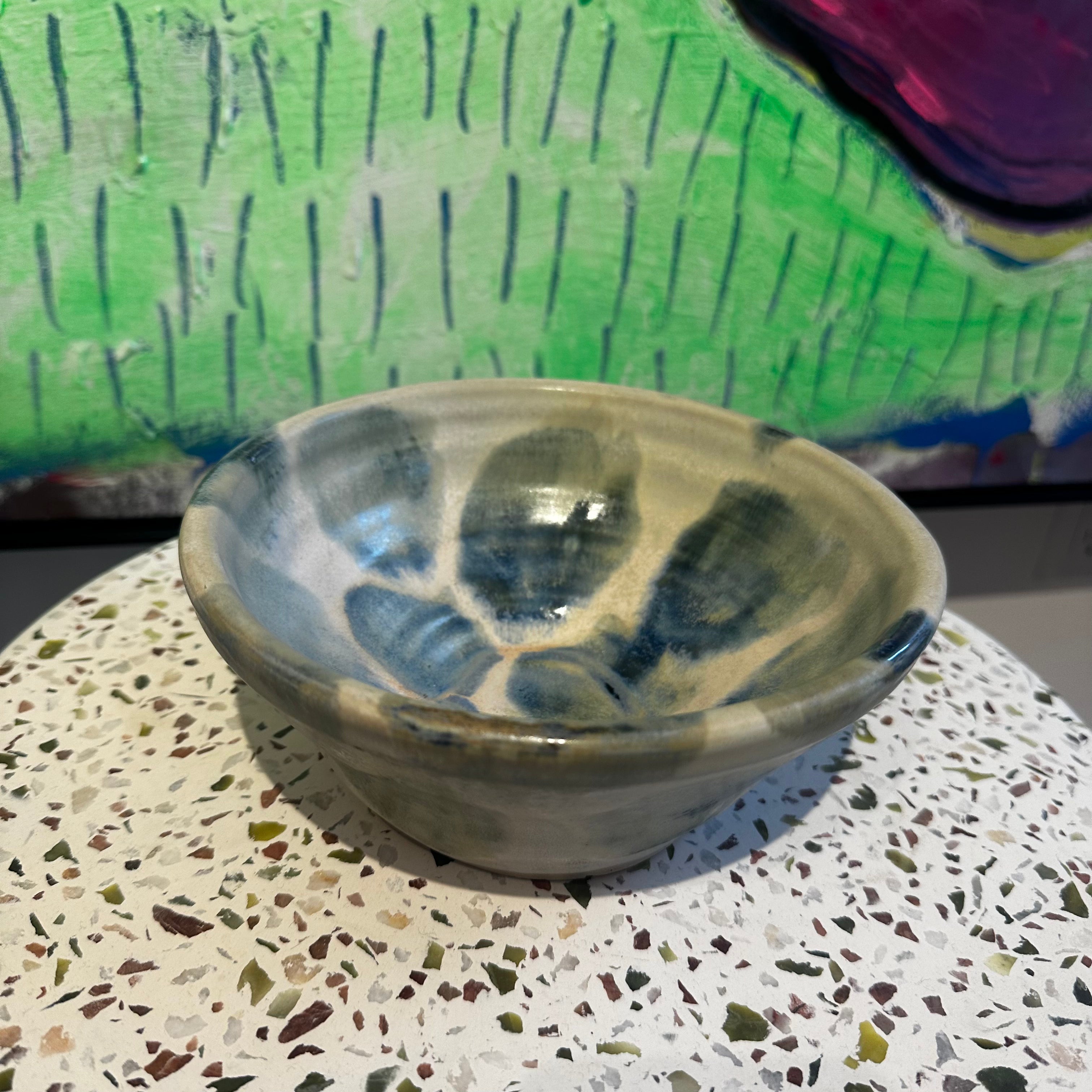 Miranda Van Young Stream Bowl - Premium Ceramic Bowl for Smoothie, Soup & Salad - Perfect for Home, Office & Restaurant Use
