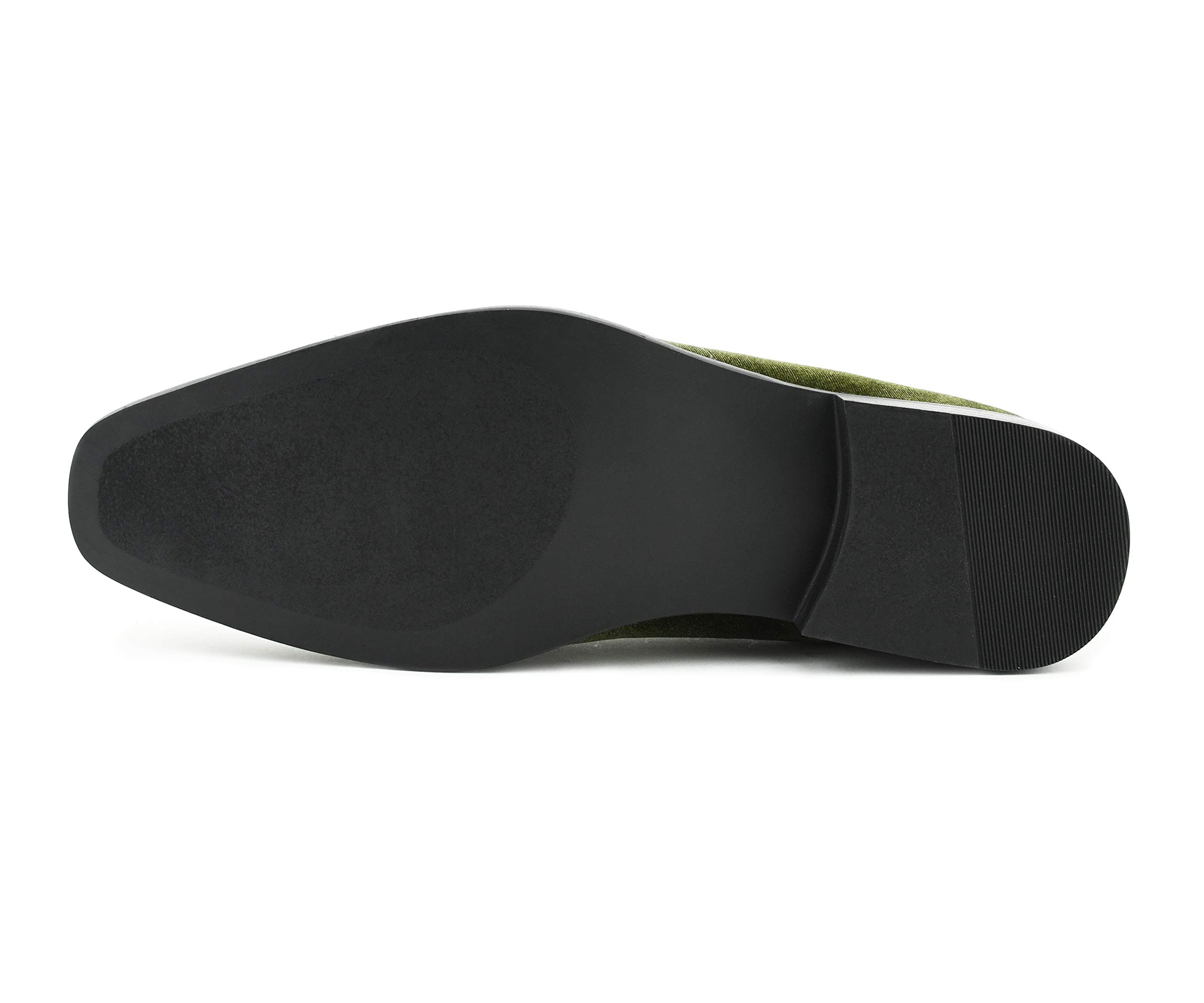 Amali Aller Men's Casual Loafers - Slip On Velvet Tuxedo Shoes with Metal & Knitted Buckle - Comfortable Formal & Party Footwear for Weddings, Business Events & Evening Occasions
