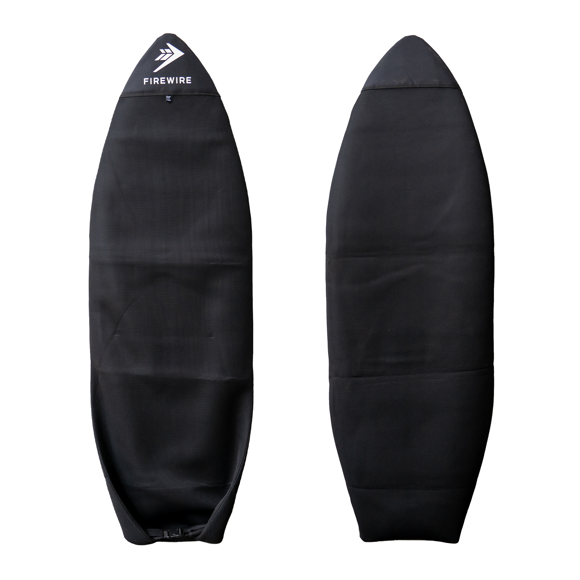 Firewire Black Mesh Board Sock for Hybrid & Fish Surfboards - Lightweight & Protective Surfboard Cover for Travel & Storage