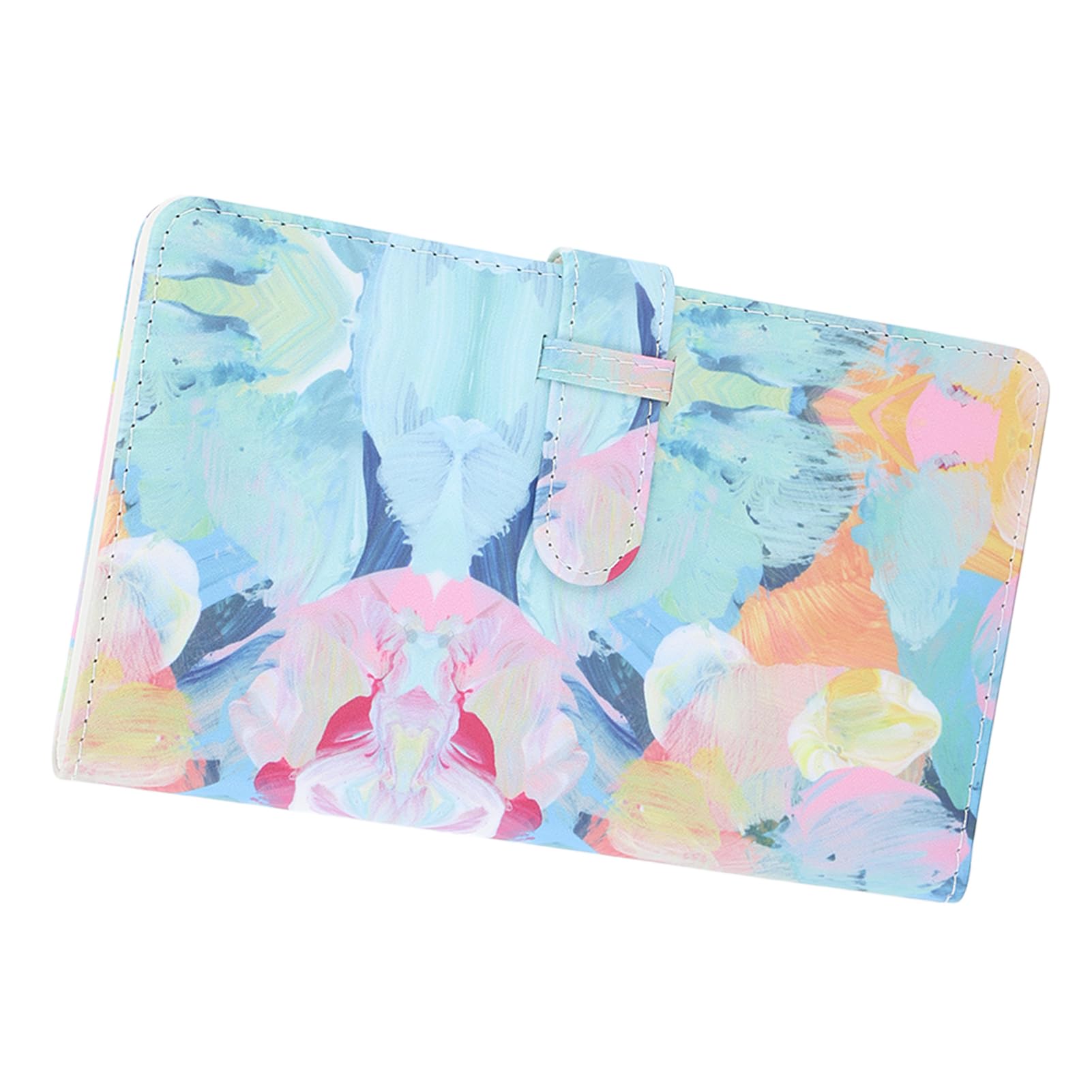 96 Pockets Mini Photo Album - 3 Inch Small Capacity Multifunctional Card Collection Album for Formini 12 11 | Portable Family Photo Organizer with Oil Painting Petals Design | Perfect for Travel, Wedding, Baby Memories & Gift Giving