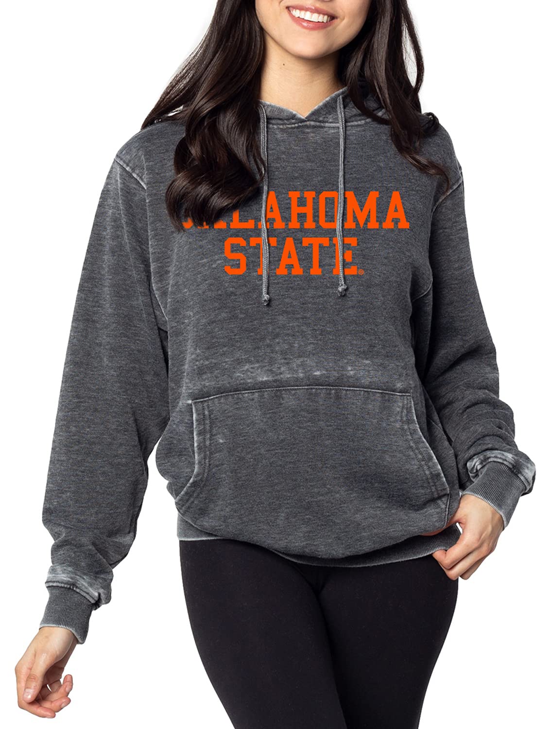 Chicka-d Women's Standard Burnout Everybody Hoodie - Soft Charcoal Pullover Sweatshirt for Casual Wear, Lounge & Street Style | Size X-Large